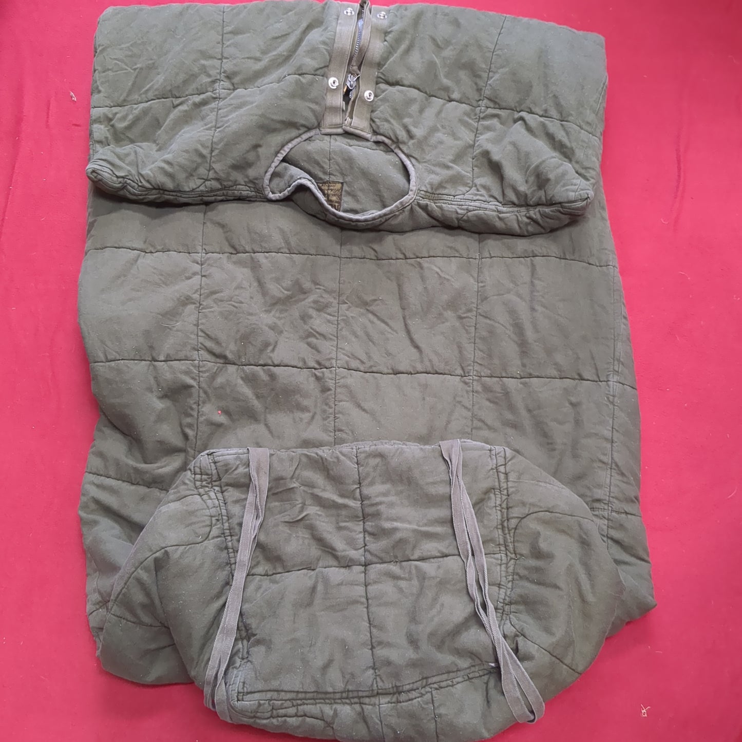 RARE 1959 Dutch Layered Sleeping Bag Slaapzak M58 W/ Internal And External Sleeping Bag Binnenslaapzak Military Surplus KL Leger (BA05-AUG333)