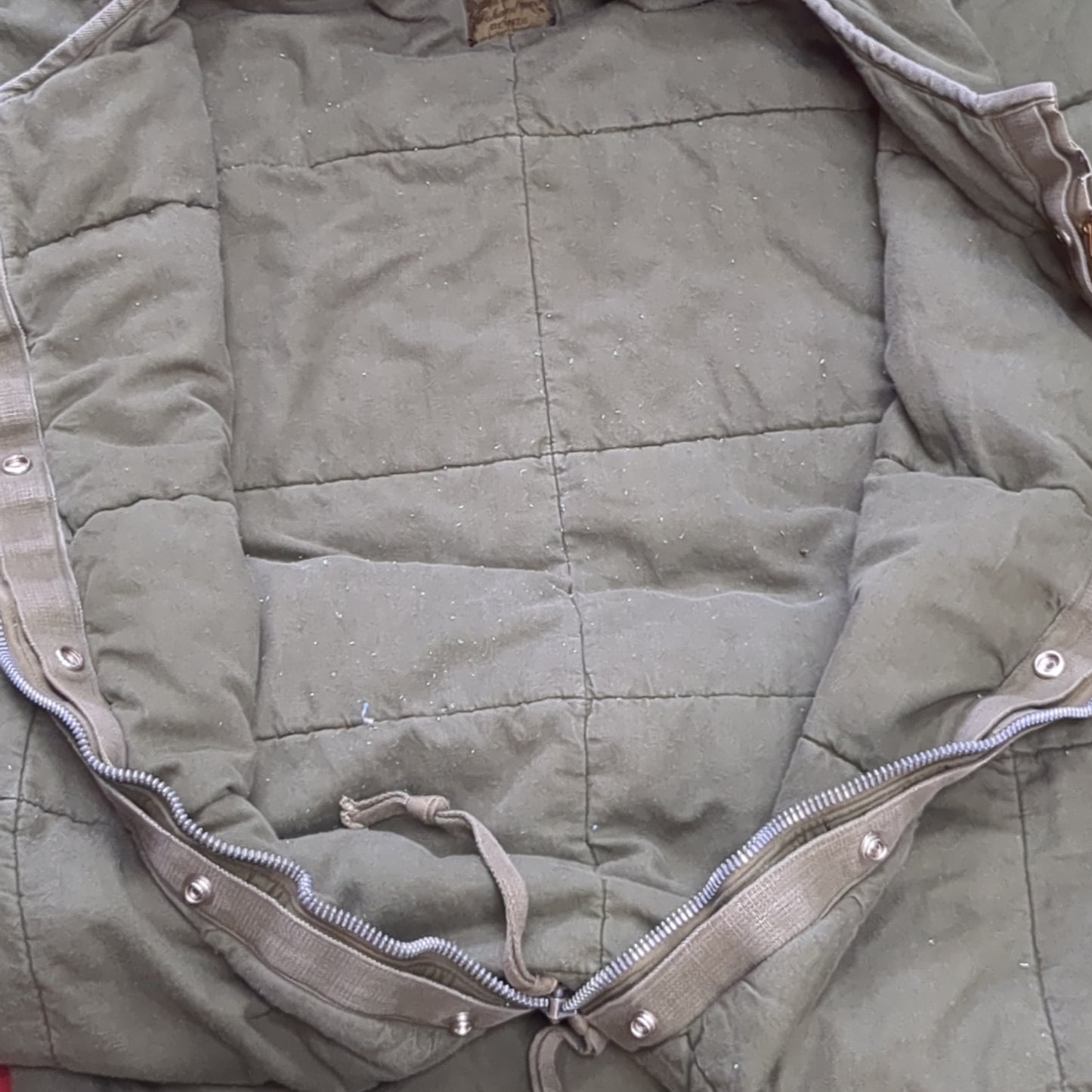 RARE 1959 Dutch Layered Sleeping Bag Slaapzak M58 W/ Internal And External Sleeping Bag Binnenslaapzak Military Surplus KL Leger (BA05-AUG333)