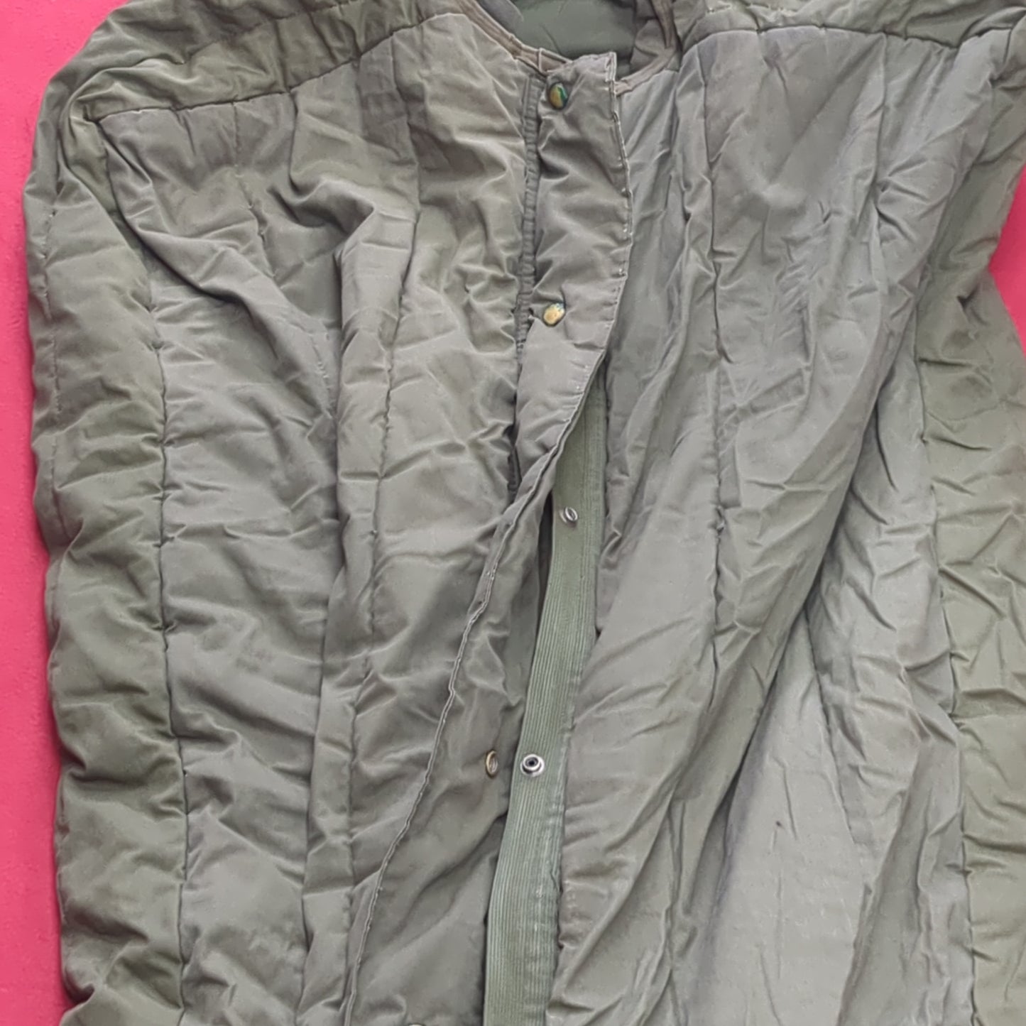 1980s USGI Intermediate Cold Weather Sleeping Bag Olive Green OD (15cc-AUG334)