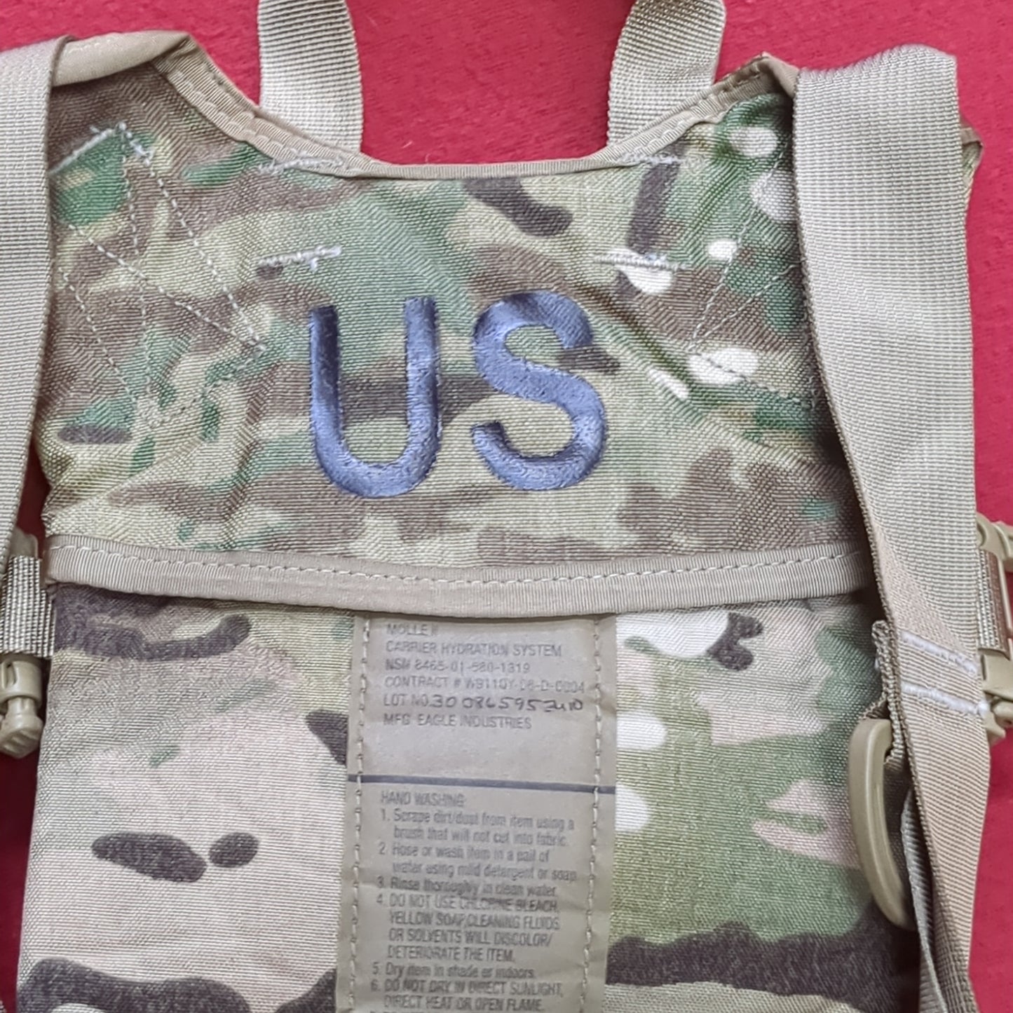 US Army Issued Tactical MOLLE Hydration 3L *carrier Only* Good Condition (08o- db01-AUG350)