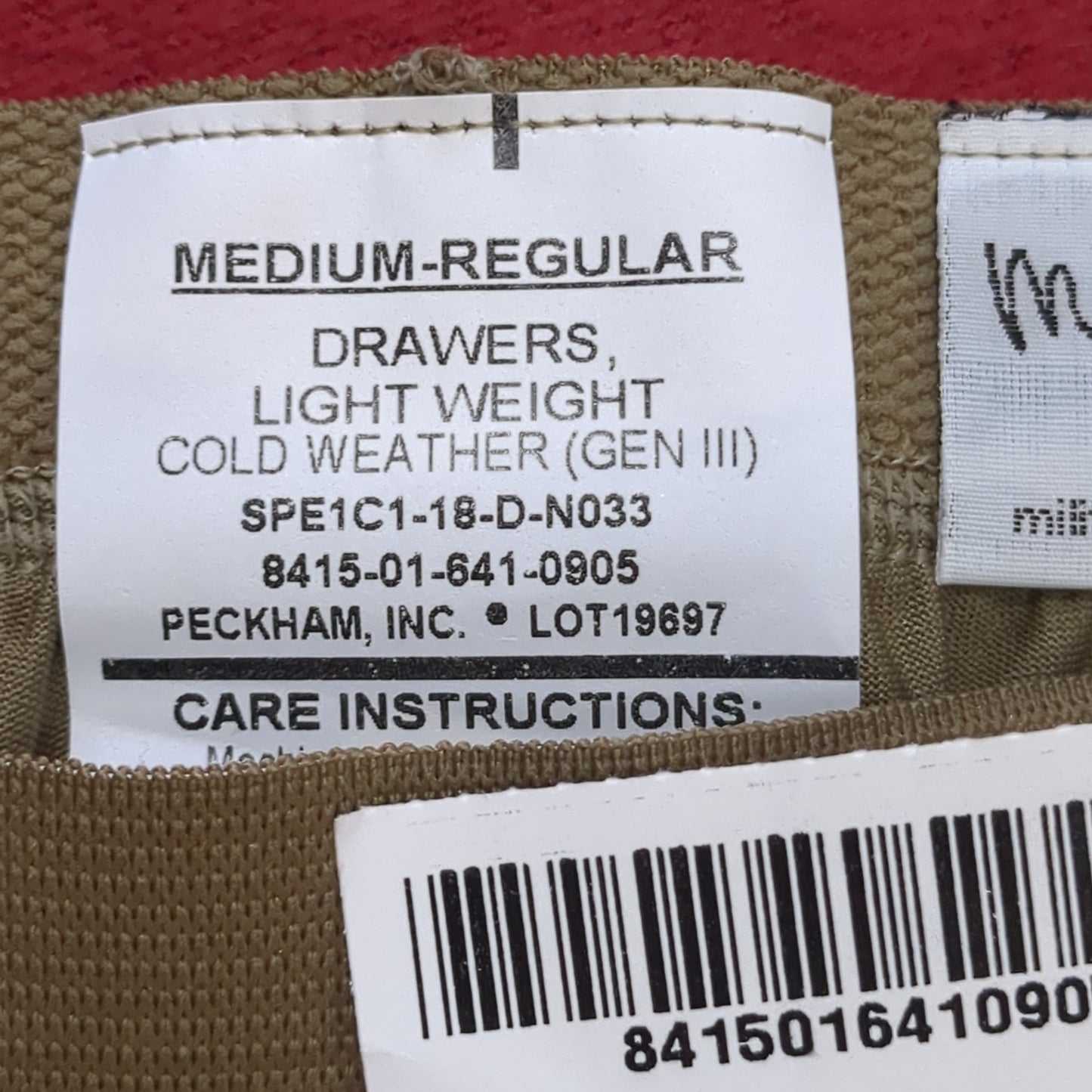 NWT US Army Coyote Medium Regular Silks Gen III Level 1 Cold Weather Pants Bottom (fa07-AUG357)