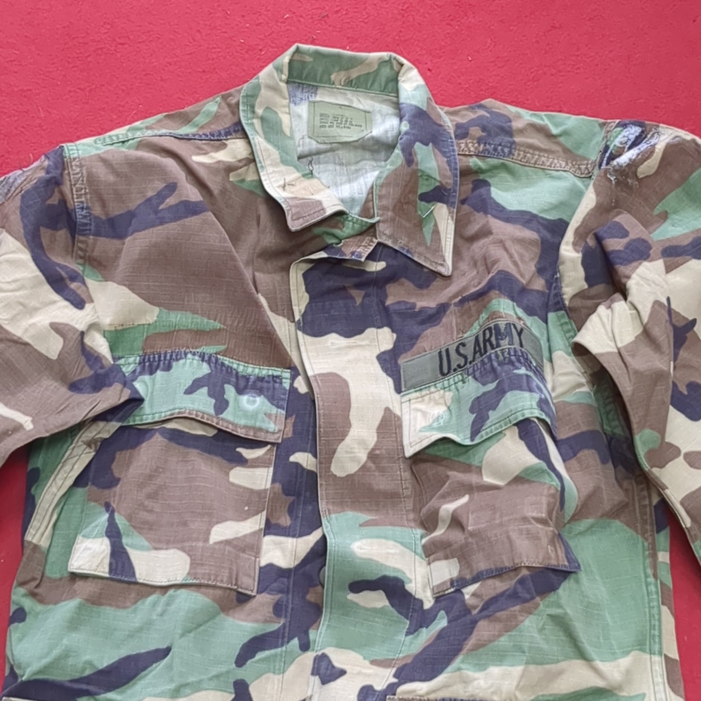 US Army US Army SMALL REGULAR Uniform Top BDU Woodland Pattern (09CR cb5-7)