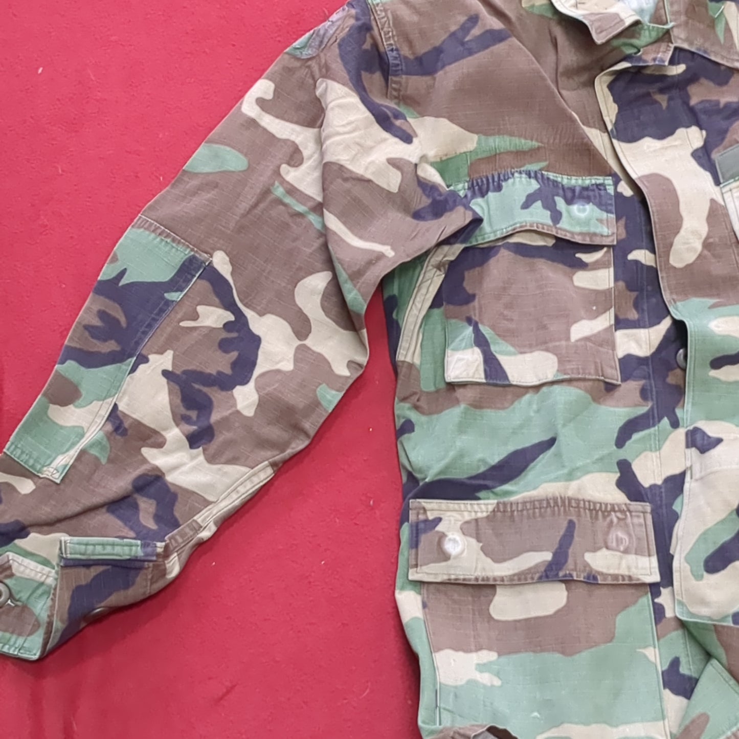 US Army US Army SMALL REGULAR Uniform Top BDU Woodland Pattern (09CR cb5-7)