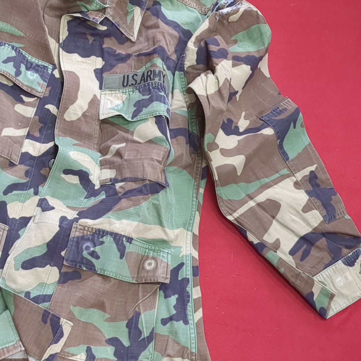 US Army US Army SMALL REGULAR Uniform Top BDU Woodland Pattern (09CR cb5-7)