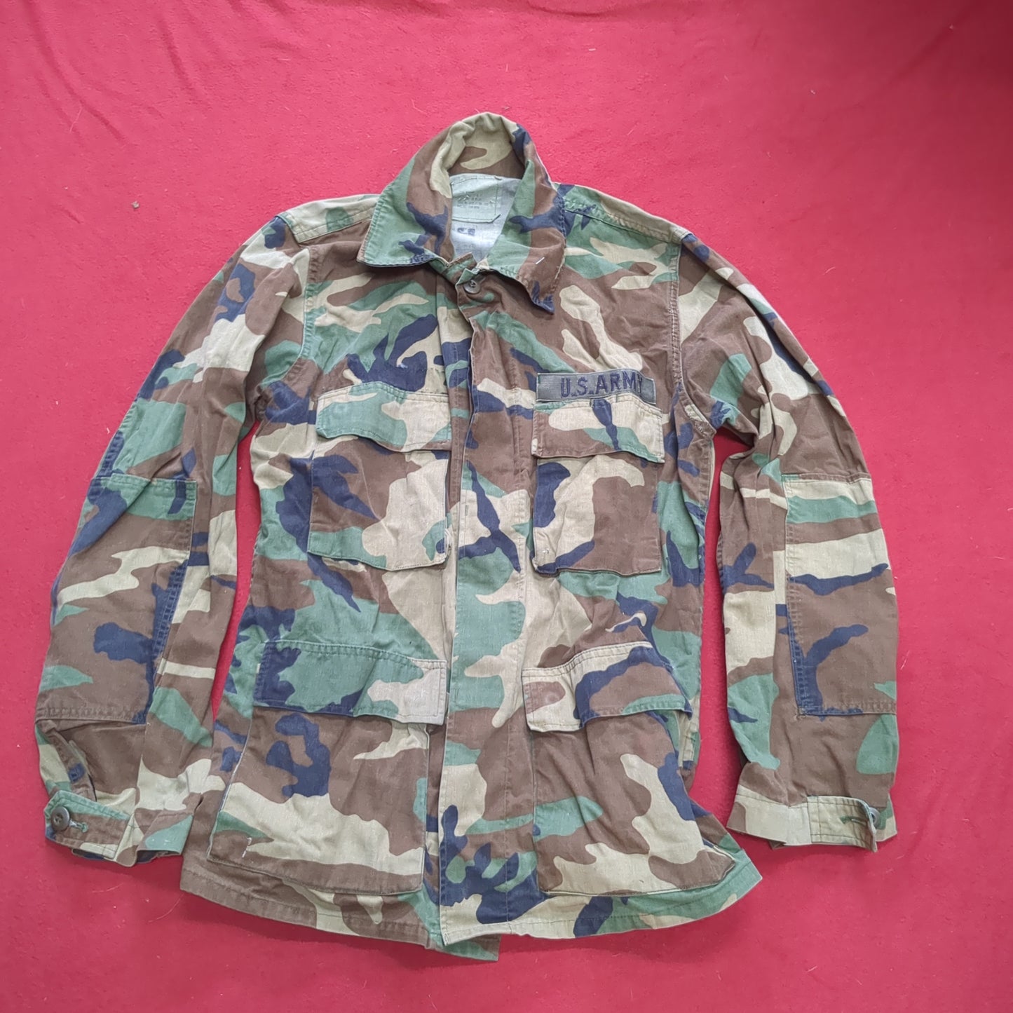US Army SMALL REGULAR Uniform Top BDU Woodland Pattern (09CR cb5-6)