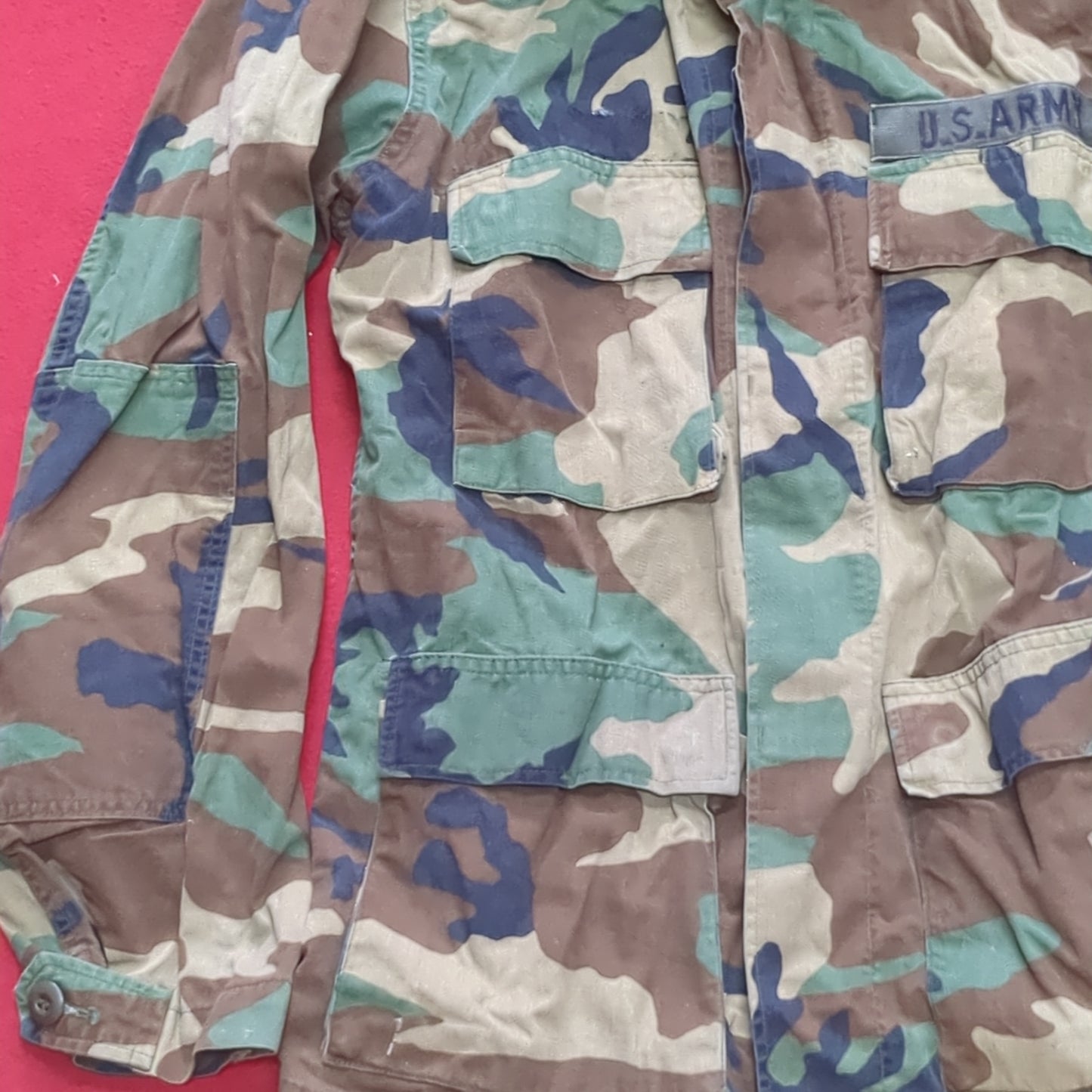 US Army SMALL REGULAR Uniform Top BDU Woodland Pattern (09CR cb5-6)