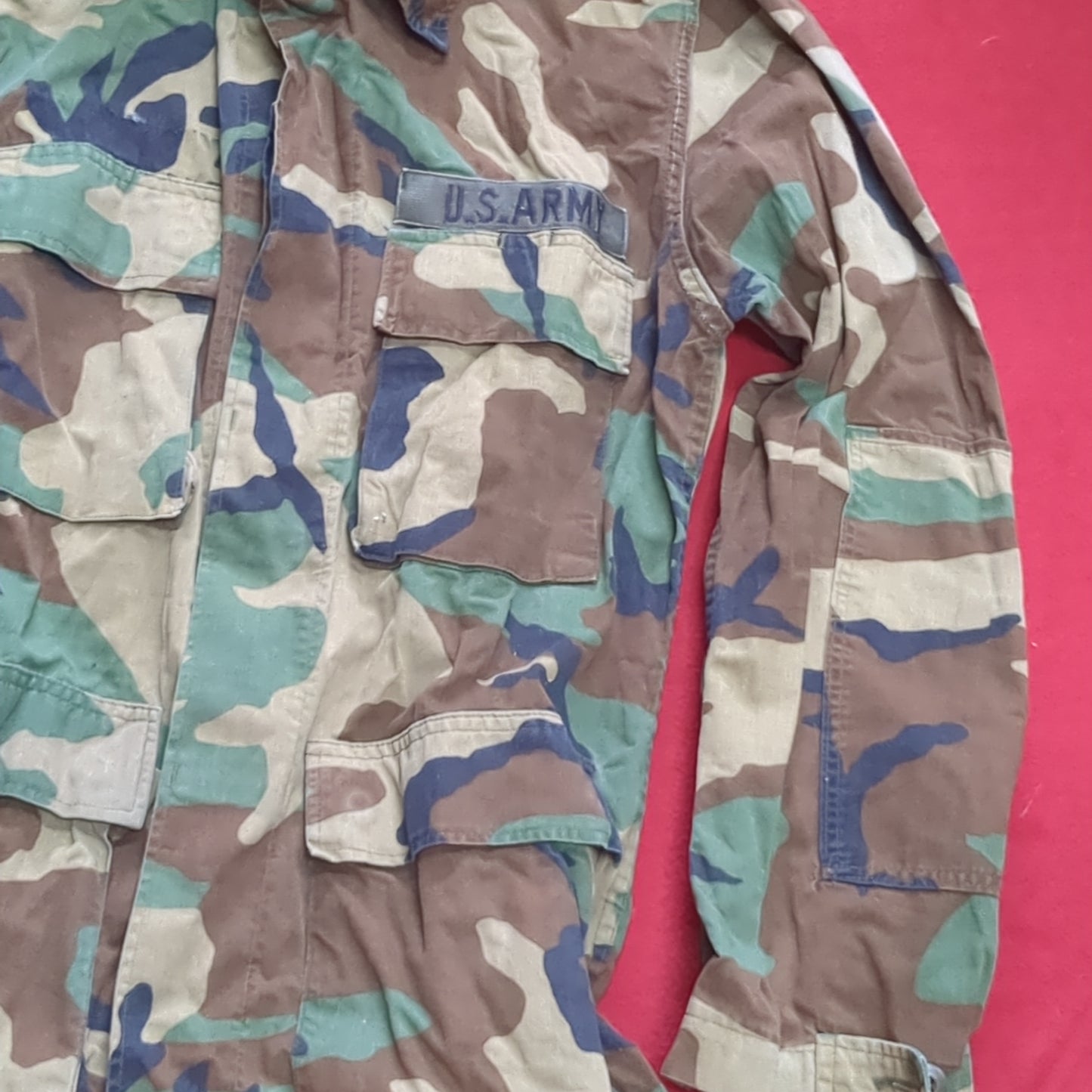US Army SMALL REGULAR Uniform Top BDU Woodland Pattern (09CR cb5-6)