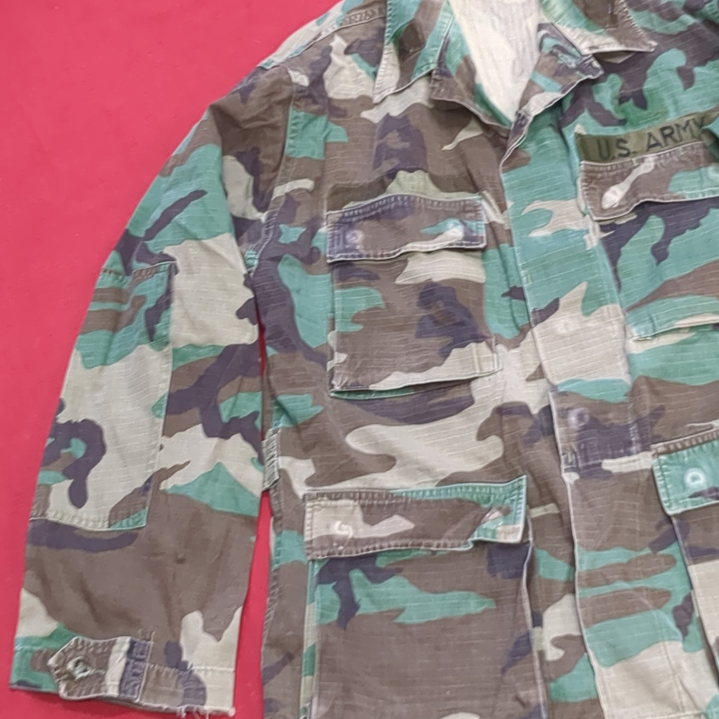 US Army US Army SMALL REGULAR Uniform Top BDU Woodland Pattern (09CR cb5-10)