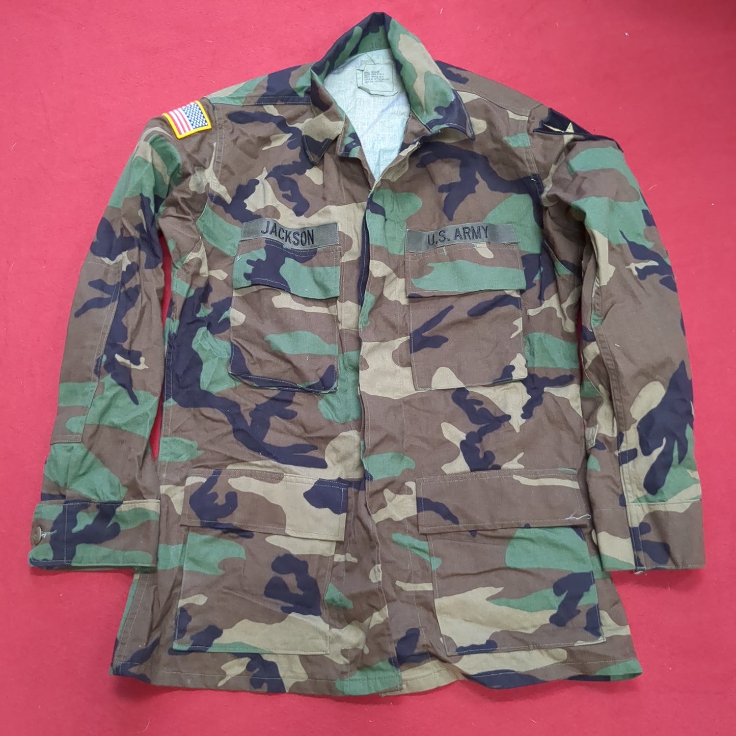 US Army SMALL REGULAR Uniform Top BDU Woodland Pattern (09CR cb5-2)