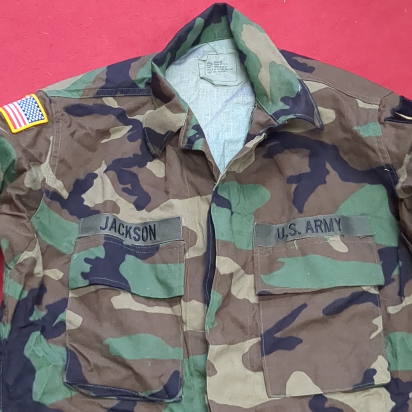 US Army SMALL REGULAR Uniform Top BDU Woodland Pattern (09CR cb5-2)