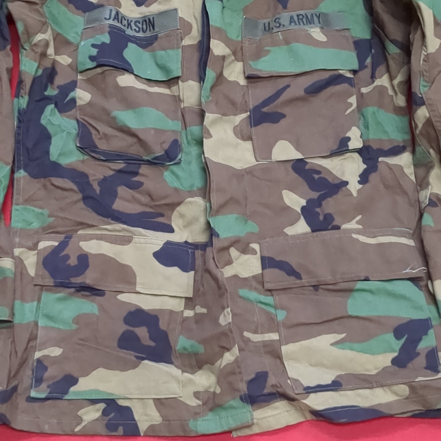 US Army SMALL REGULAR Uniform Top BDU Woodland Pattern (09CR cb5-2)