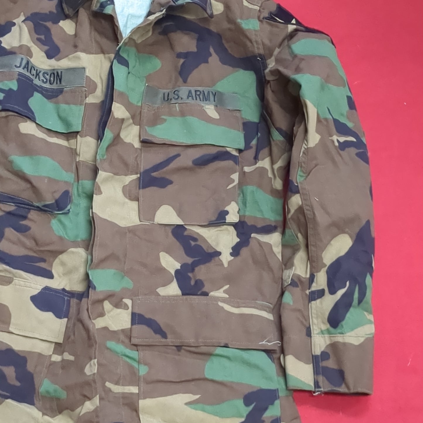US Army SMALL REGULAR Uniform Top BDU Woodland Pattern (09CR cb5-2)