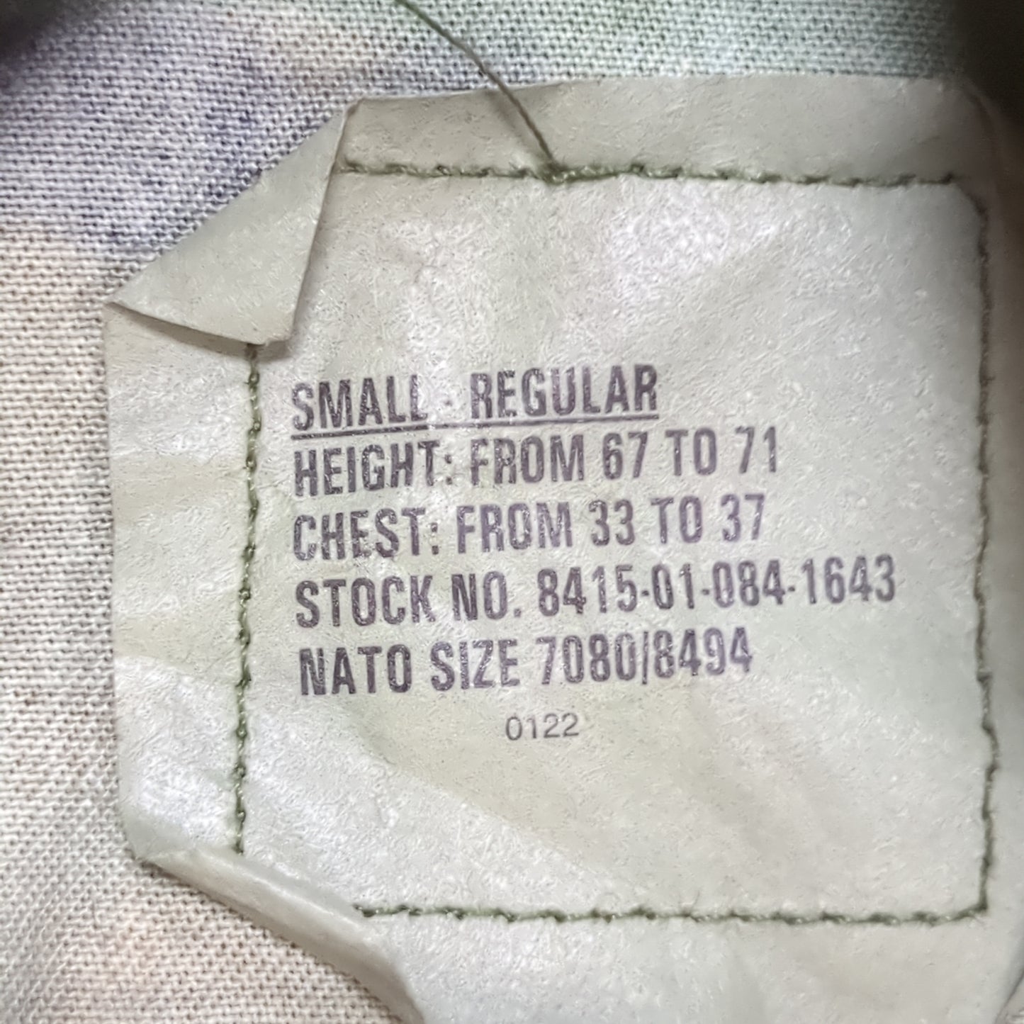 US Army SMALL REGULAR Uniform Top BDU Woodland Pattern (09CR cb5-2)