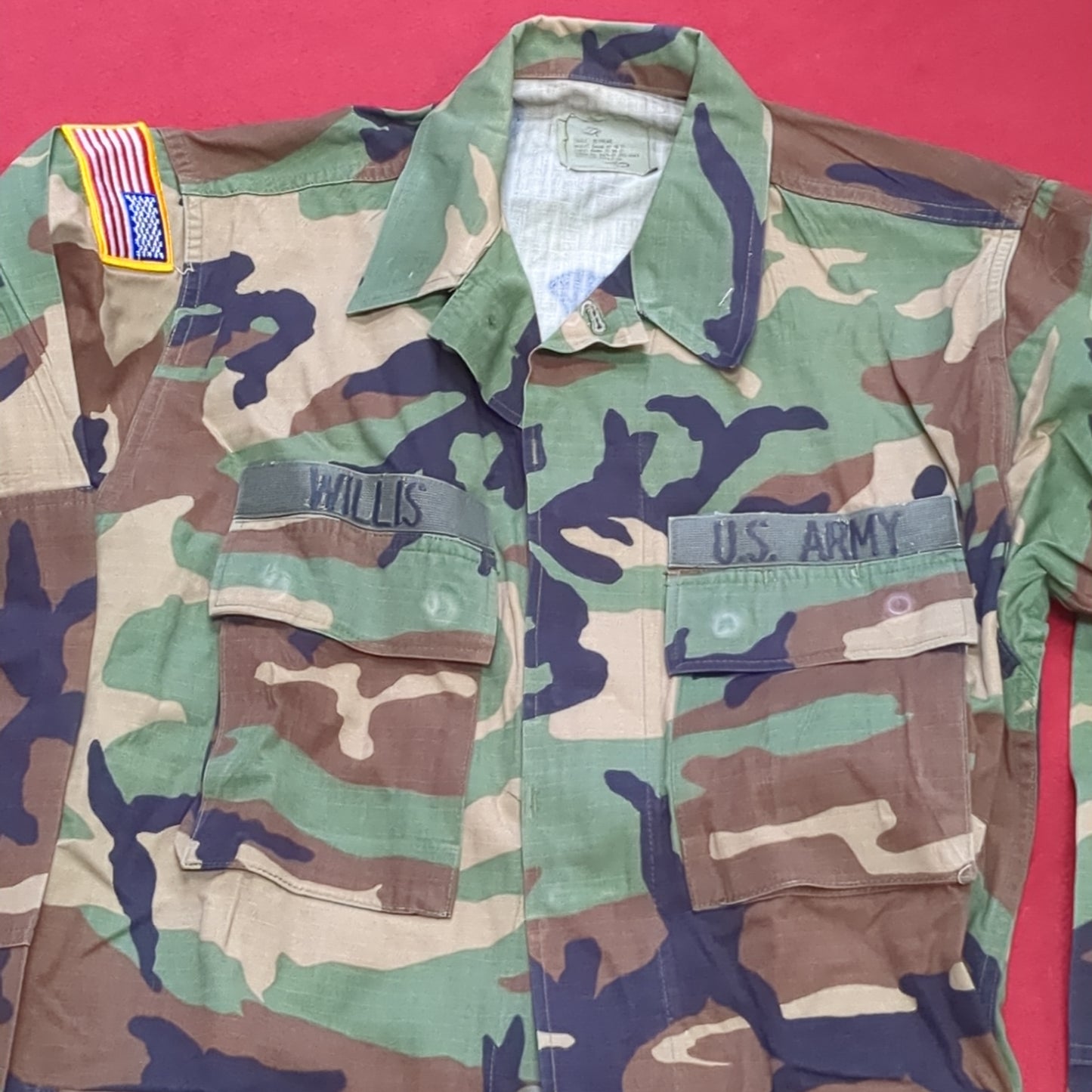 US Army US Army SMALL REGULAR Uniform Top BDU Woodland Pattern (09CR cb5-8)