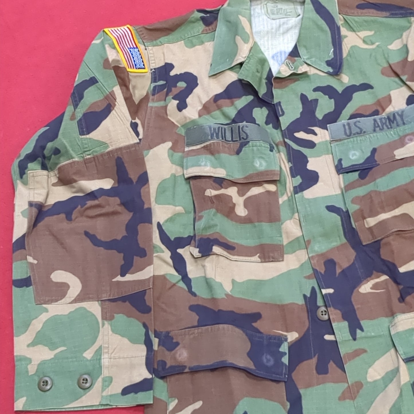 US Army US Army SMALL REGULAR Uniform Top BDU Woodland Pattern (09CR cb5-8)