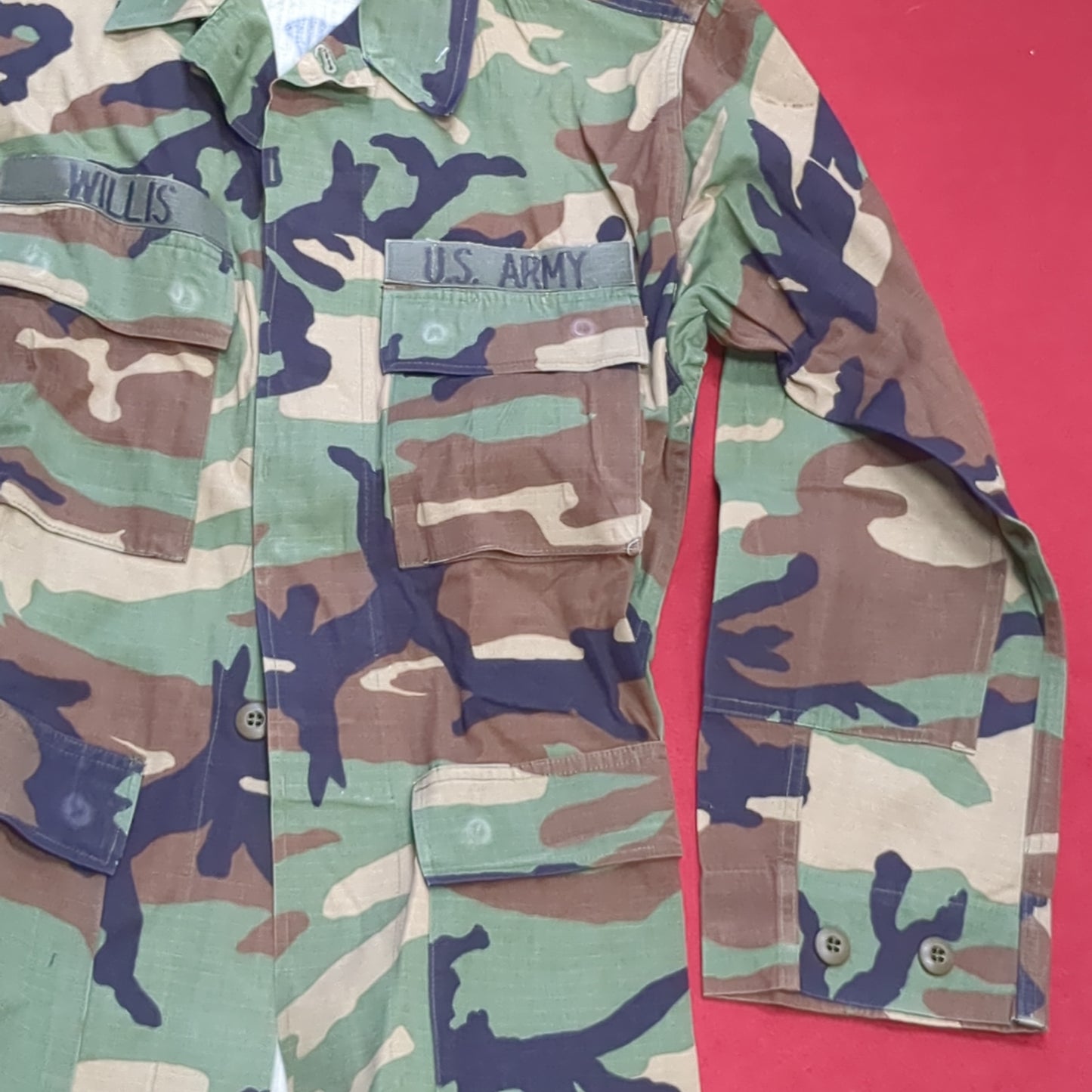 US Army US Army SMALL REGULAR Uniform Top BDU Woodland Pattern (09CR cb5-8)