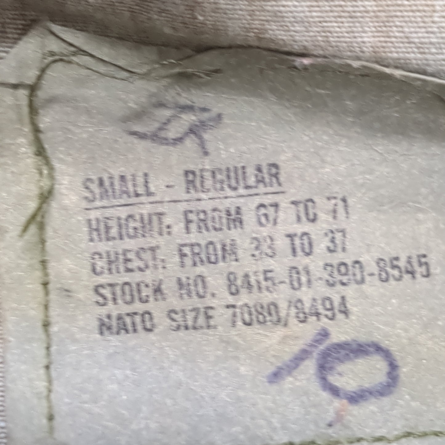 US Army US Army SMALL REGULAR Uniform Top BDU Woodland Pattern (09CR cb5-8)