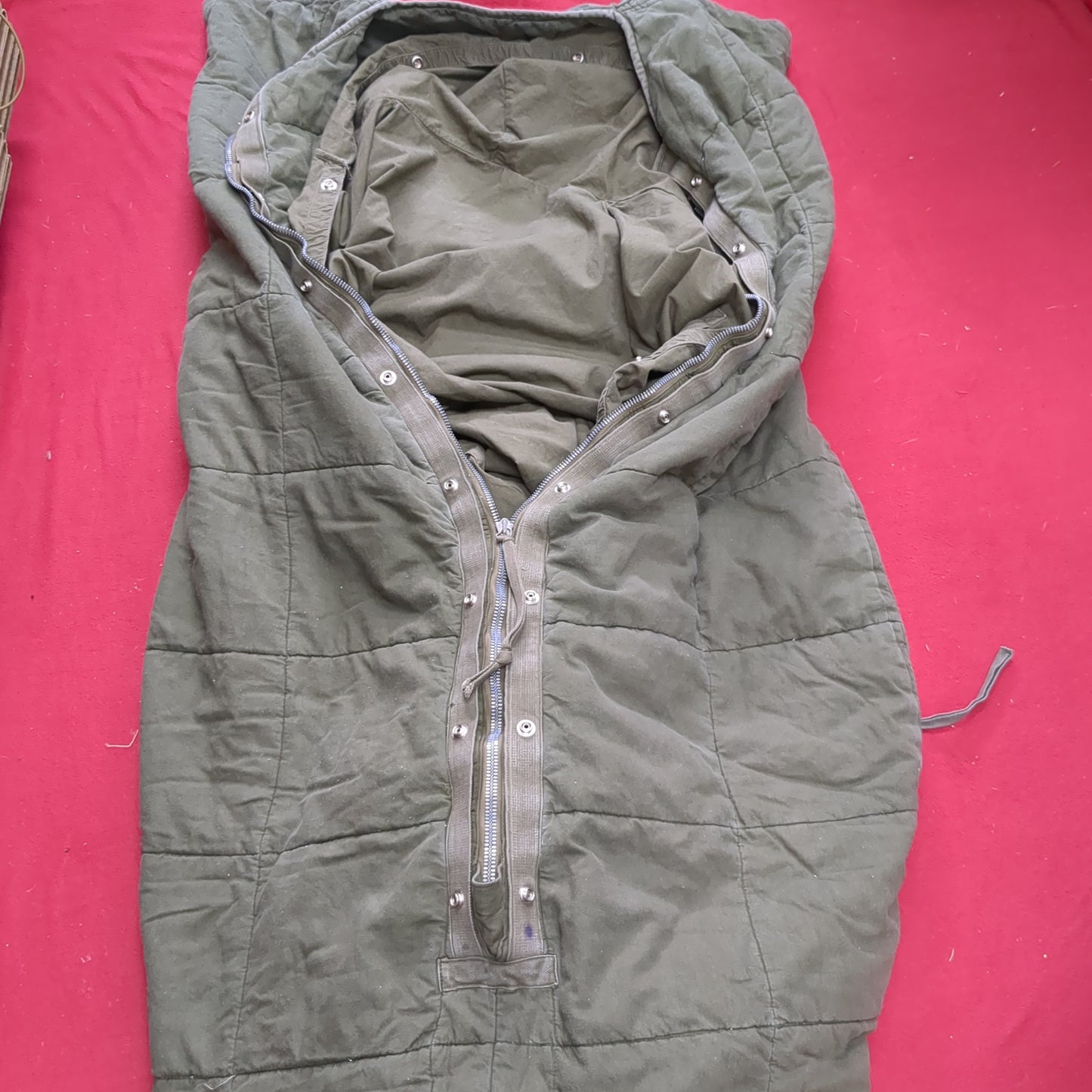 RARE 1959 Dutch Layered Sleeping Bag Slaapzak M58 W/ Internal And External Sleeping Bag Binnenslaapzak Military Surplus KL Leger (BA05-AUG333)