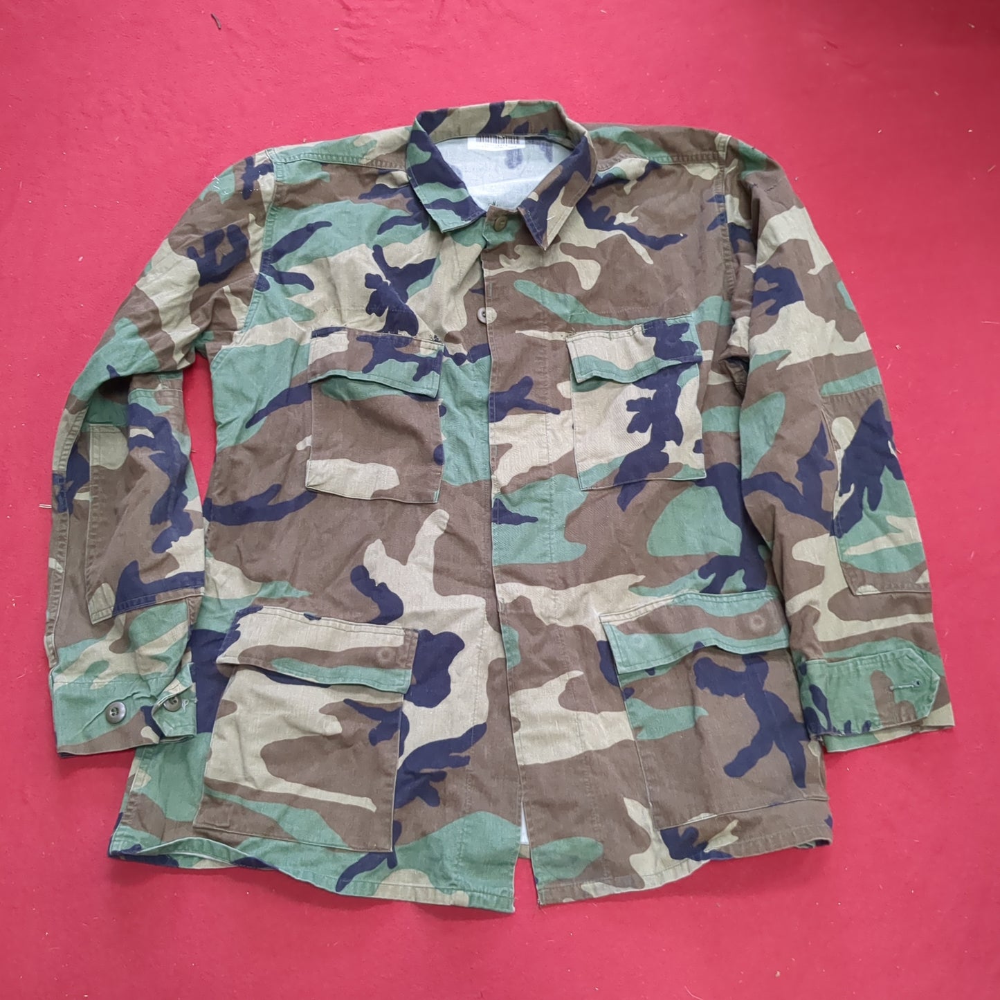 US Army LARGE LONG Uniform Top BDU Woodland Pattern (03cc cb7-7)