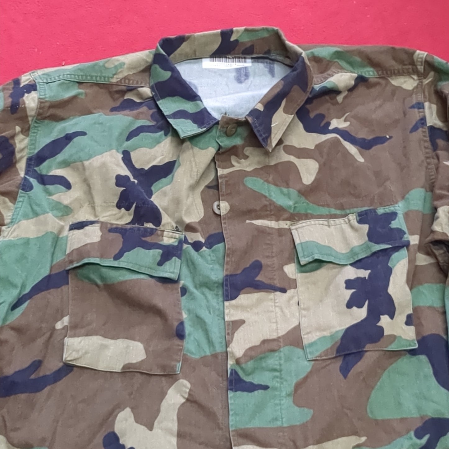US Army LARGE LONG Uniform Top BDU Woodland Pattern (03cc cb7-7)