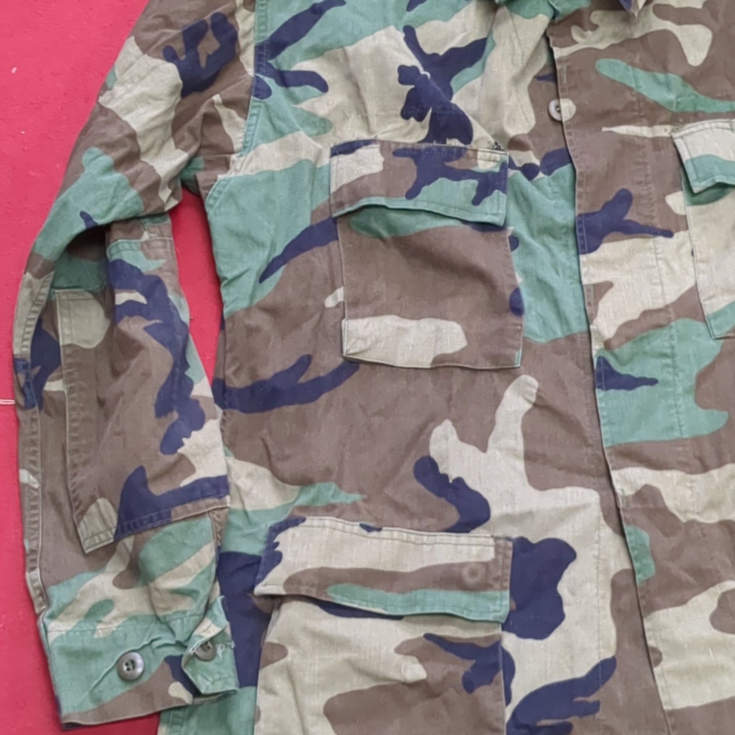 US Army LARGE LONG Uniform Top BDU Woodland Pattern (03cc cb7-7)