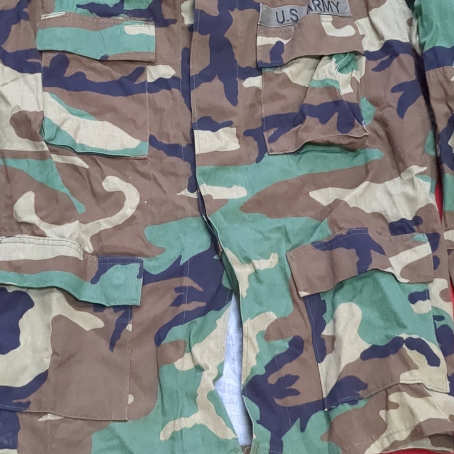 US Army LARGE LONG Uniform Top BDU Woodland Pattern (03cc cb7-8)
