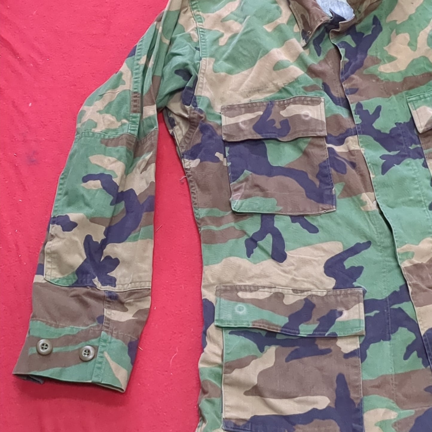 US Army US Army SMALL REGULAR Uniform Top BDU Woodland Pattern (03cc cb7-14)