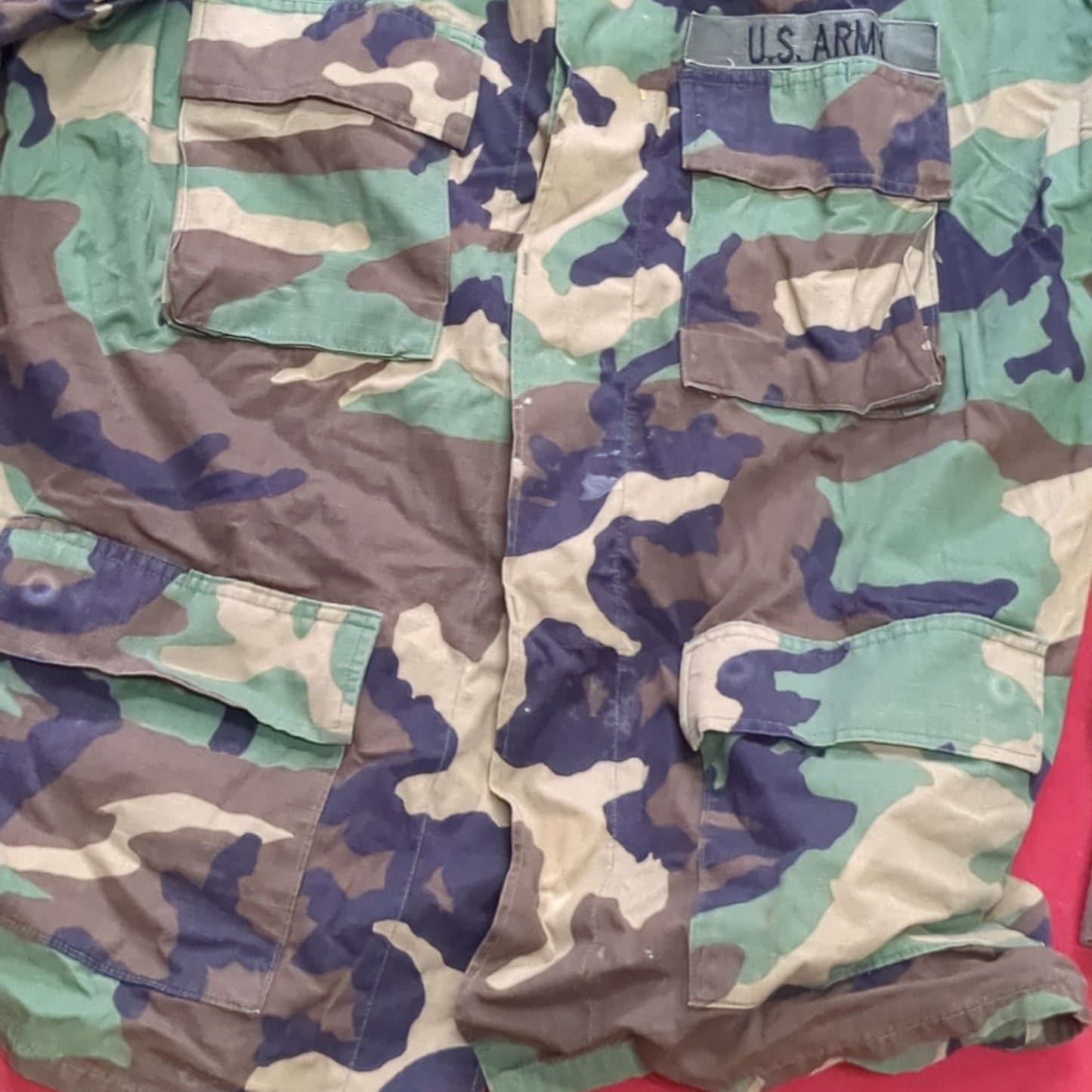 US Army US Army LARGE LONG Uniform Top BDU Woodland Pattern (03cc cb7-9)