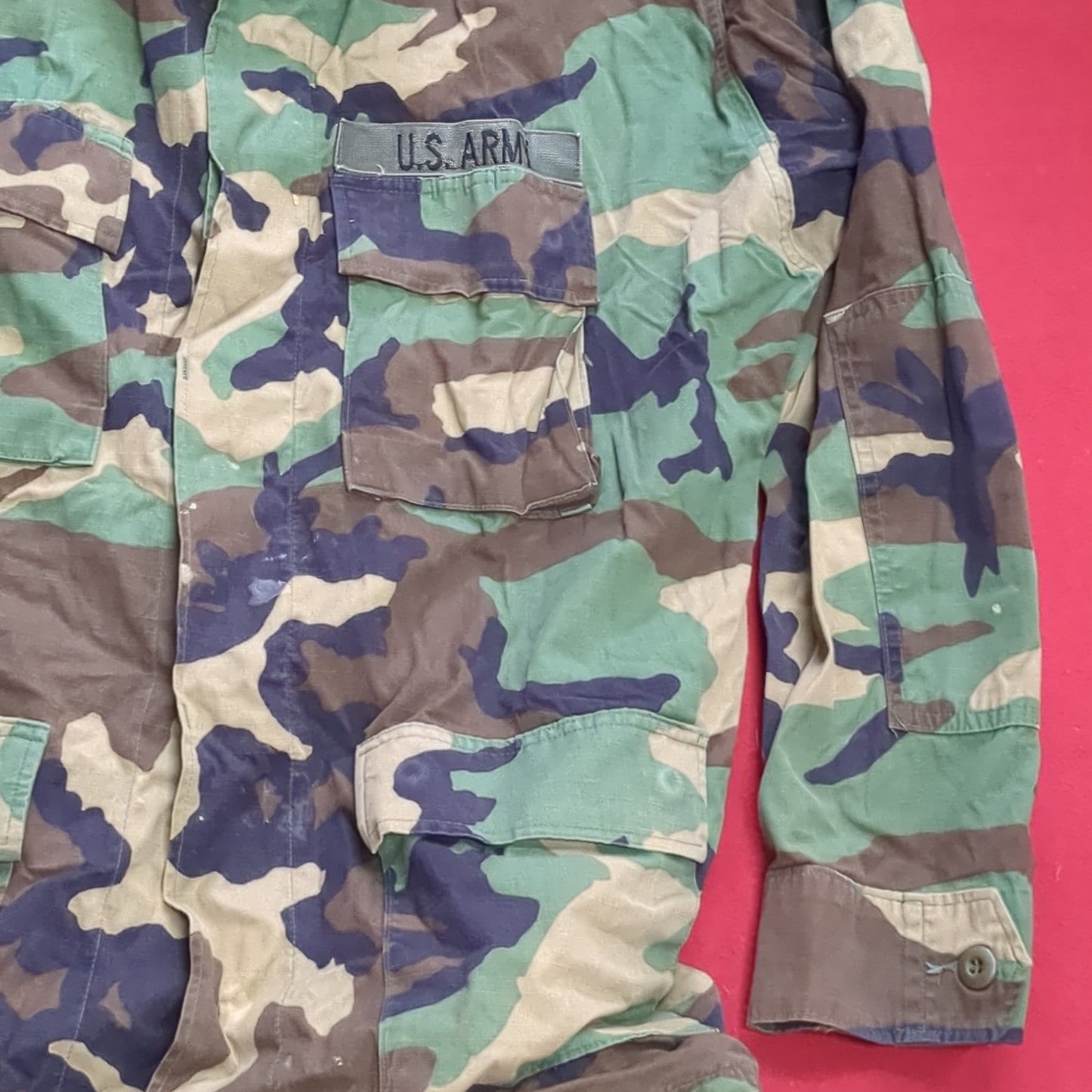 US Army US Army LARGE LONG Uniform Top BDU Woodland Pattern (03cc cb7-9)