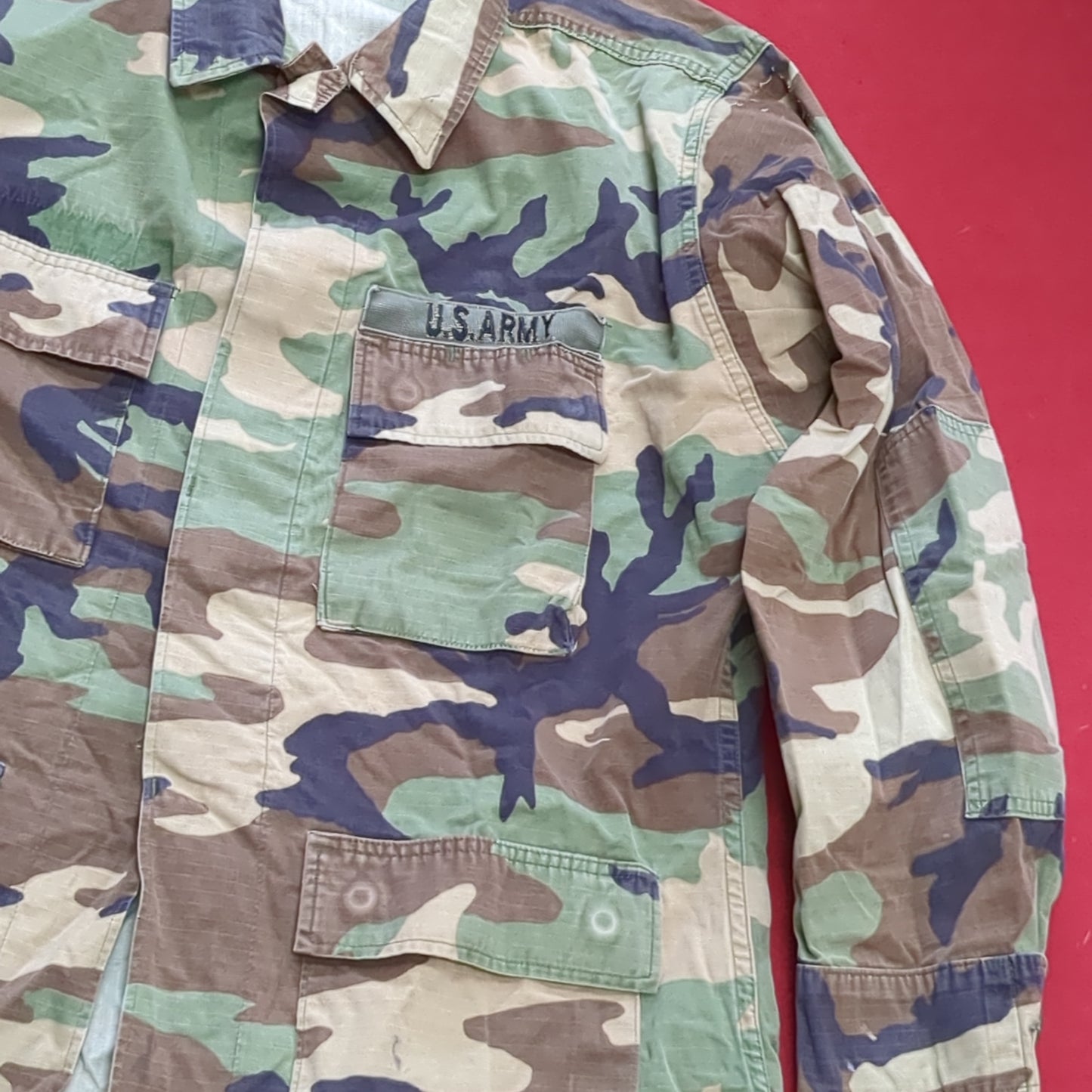 US Army US Army SMALL REGULAR Uniform Top BDU Woodland Pattern (03cc cb7-18)