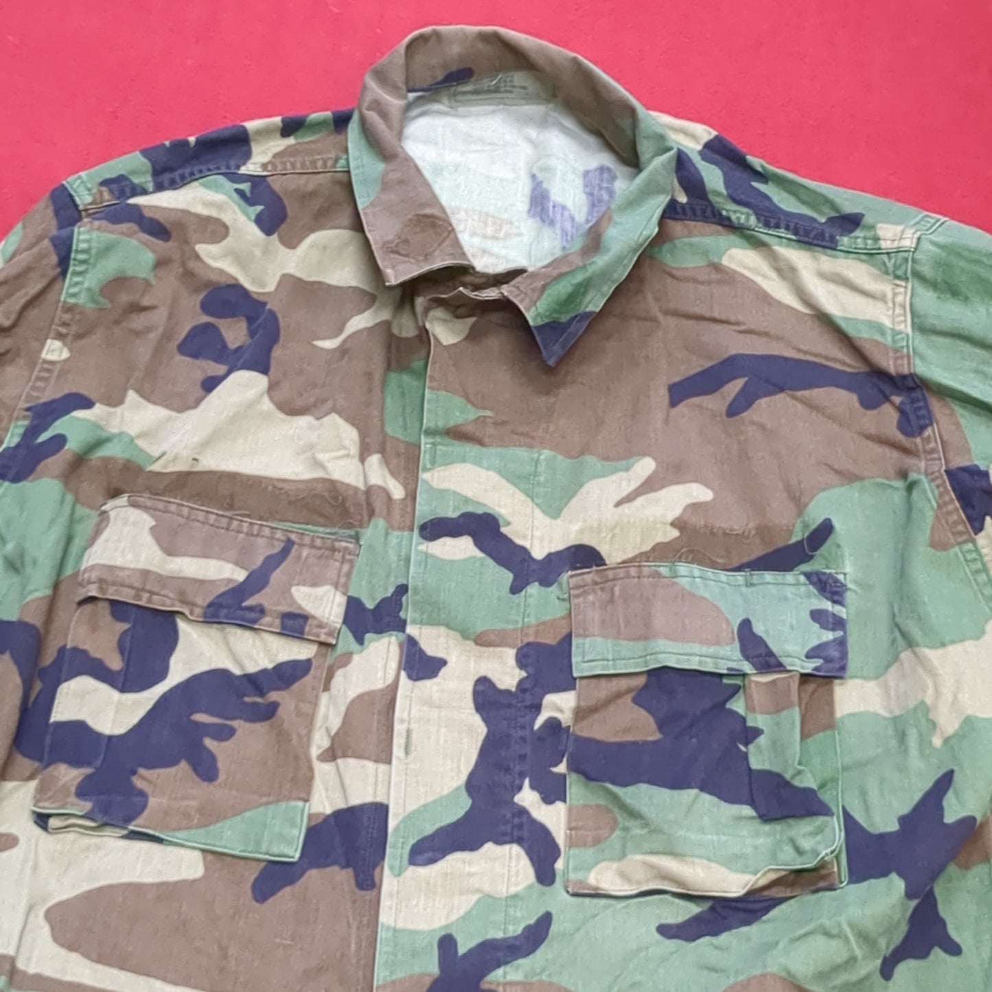US Army LARGE LONG Uniform Top BDU Woodland Pattern (03cc cb7-3)