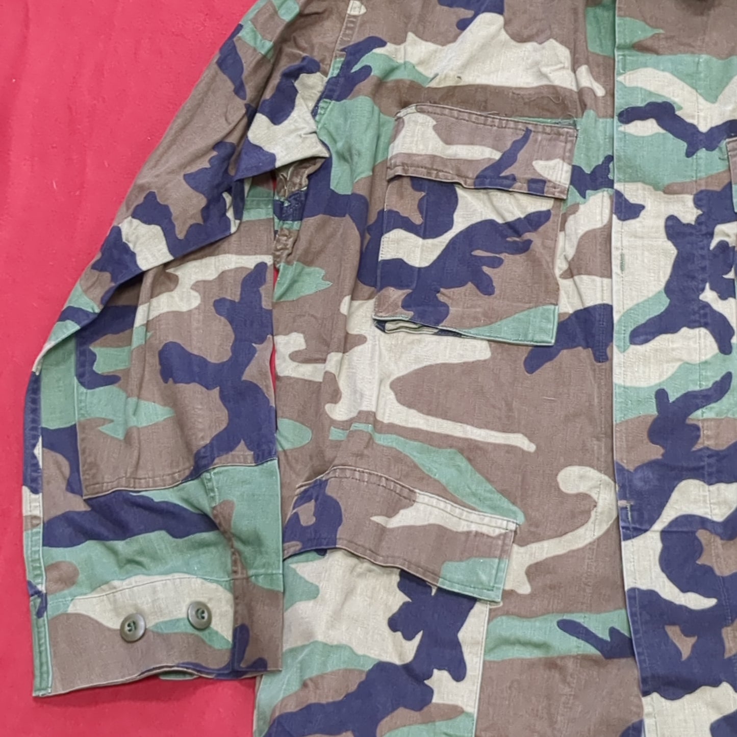 US Army LARGE LONG Uniform Top BDU Woodland Pattern (03cc cb7-3)