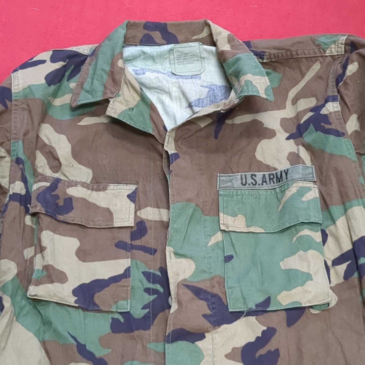 US Army US Army MEDIUM LONG Uniform Top BDU Woodland Pattern (05cc cb8-08)