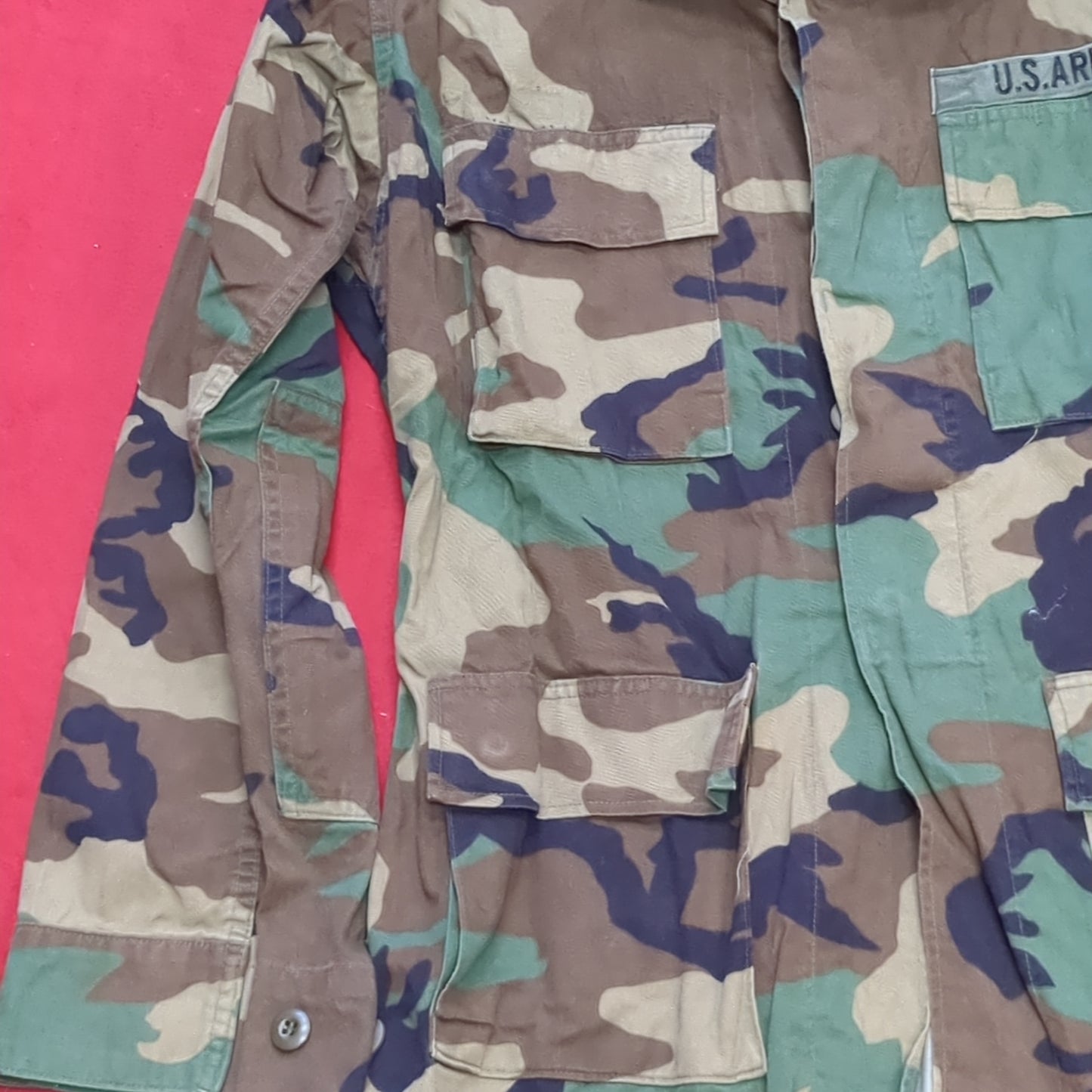 US Army US Army MEDIUM LONG Uniform Top BDU Woodland Pattern (05cc cb8-08)