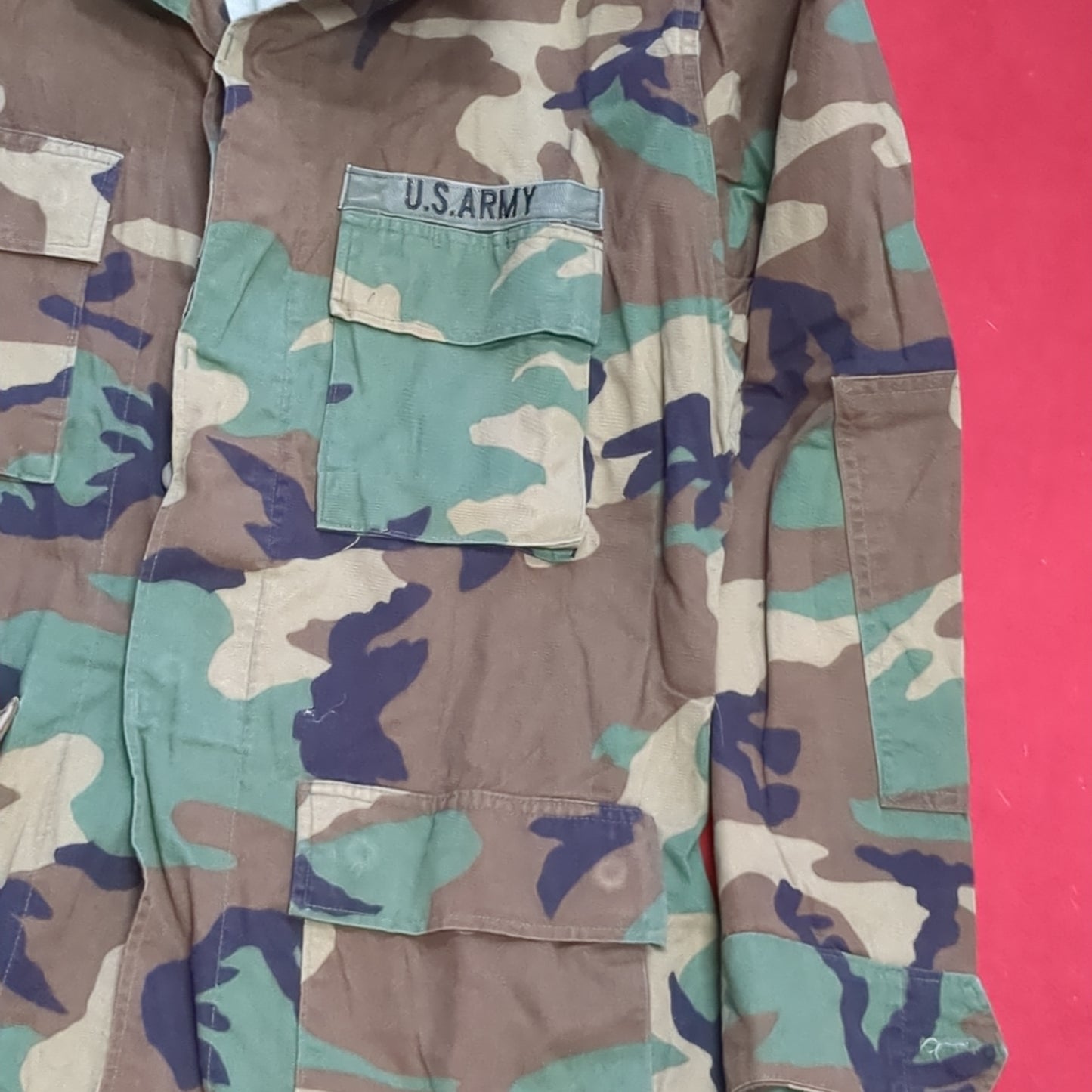 US Army US Army MEDIUM LONG Uniform Top BDU Woodland Pattern (05cc cb8-08)