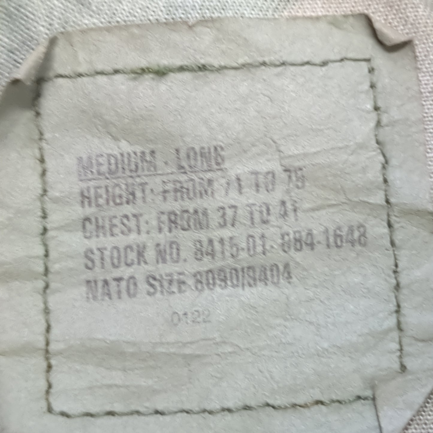 US Army US Army MEDIUM LONG Uniform Top BDU Woodland Pattern (05cc cb8-08)