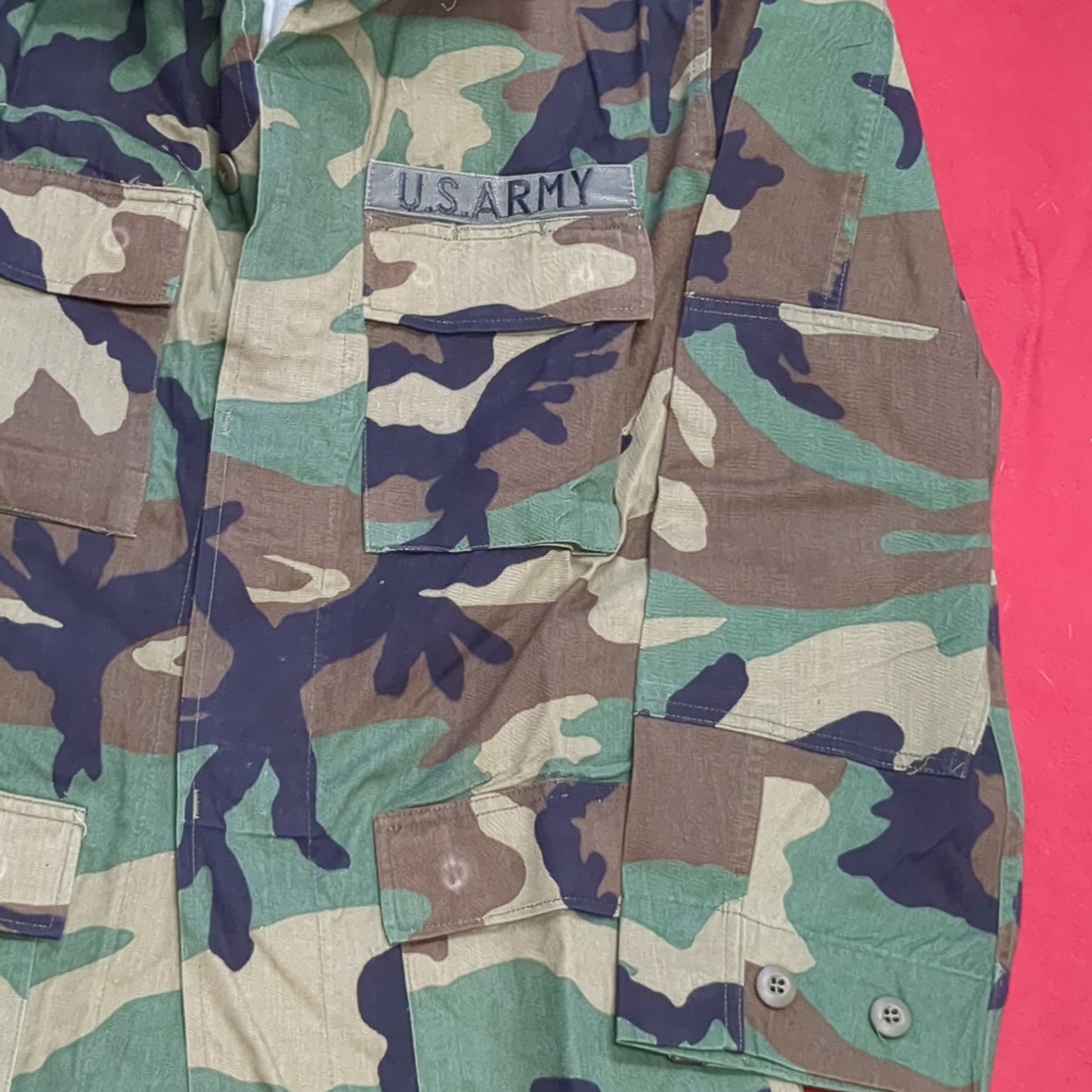 US Army US Army MEDIUM LONG Uniform Top BDU Woodland Pattern (05cc cb8-09)