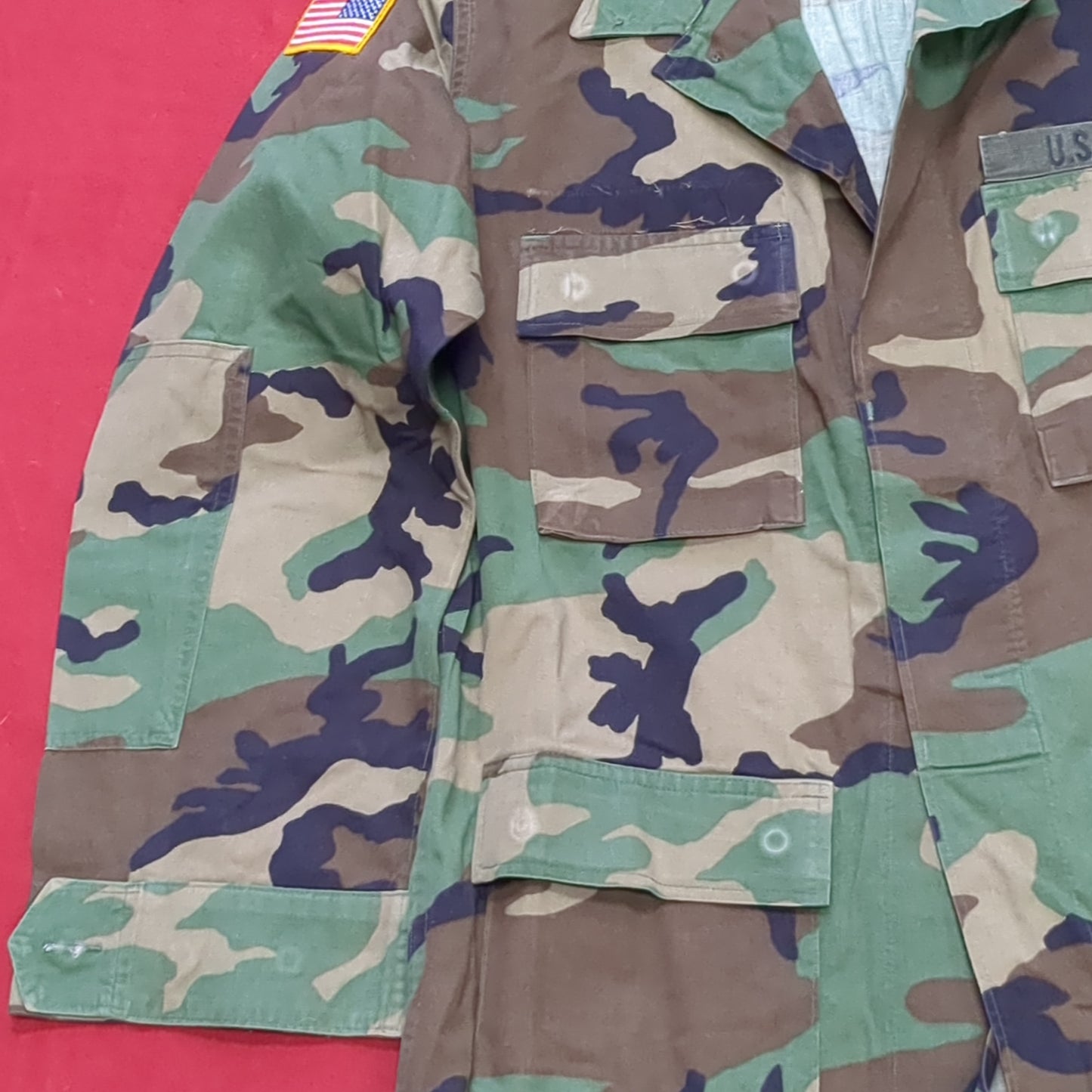 US Army US Army MEDIUM LONG Uniform Top BDU Woodland Pattern (05cc cb8-14)