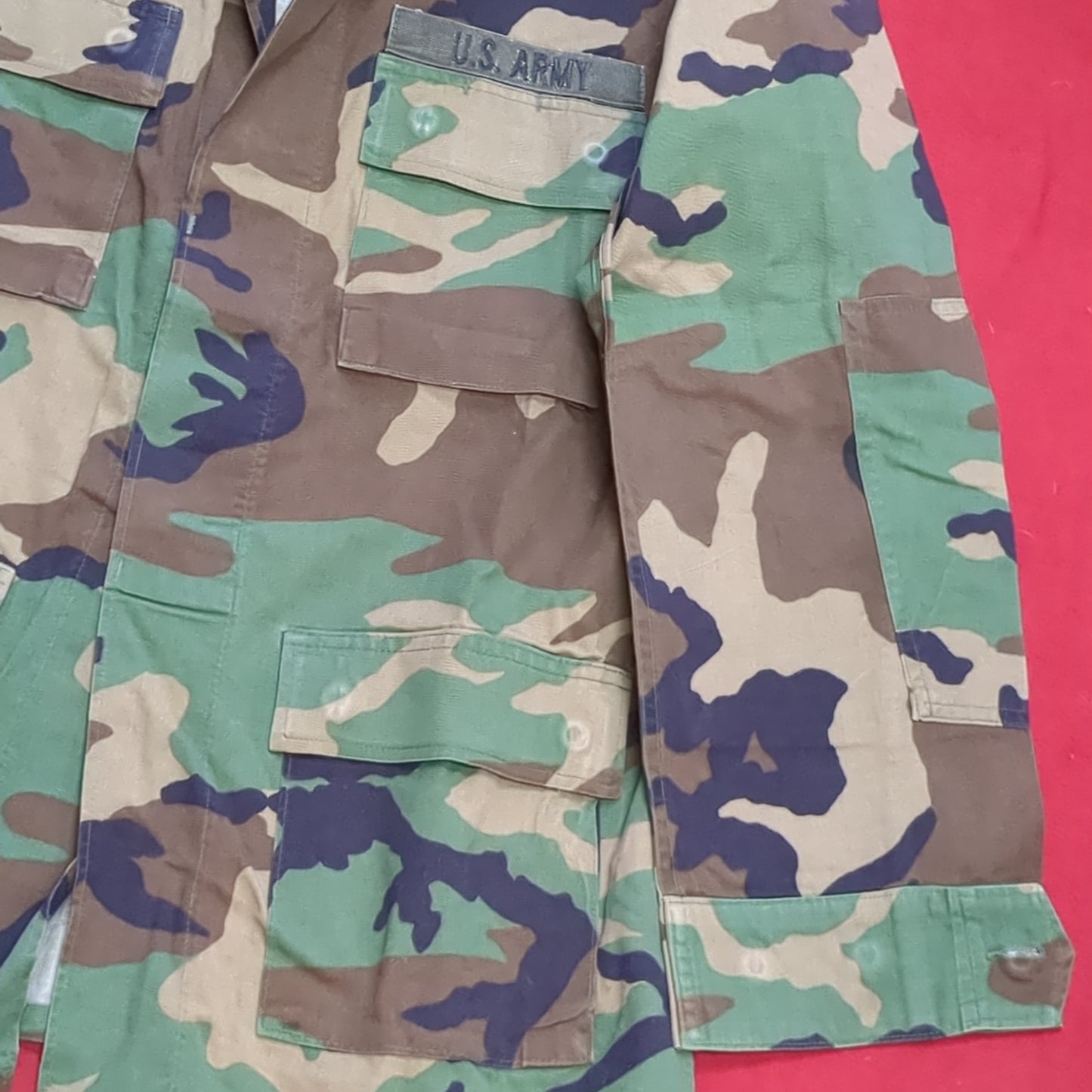 US Army US Army MEDIUM LONG Uniform Top BDU Woodland Pattern (05cc cb8-14)