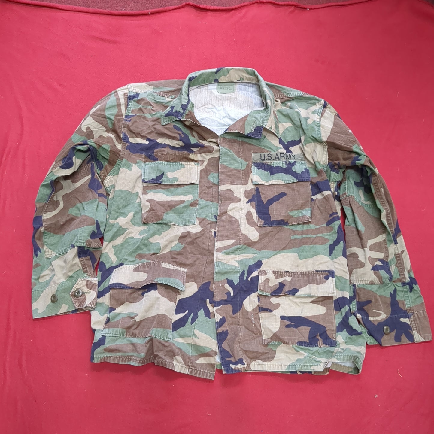 US Army LARGE LONG Uniform Top BDU Woodland Pattern (06cc ca9-05)