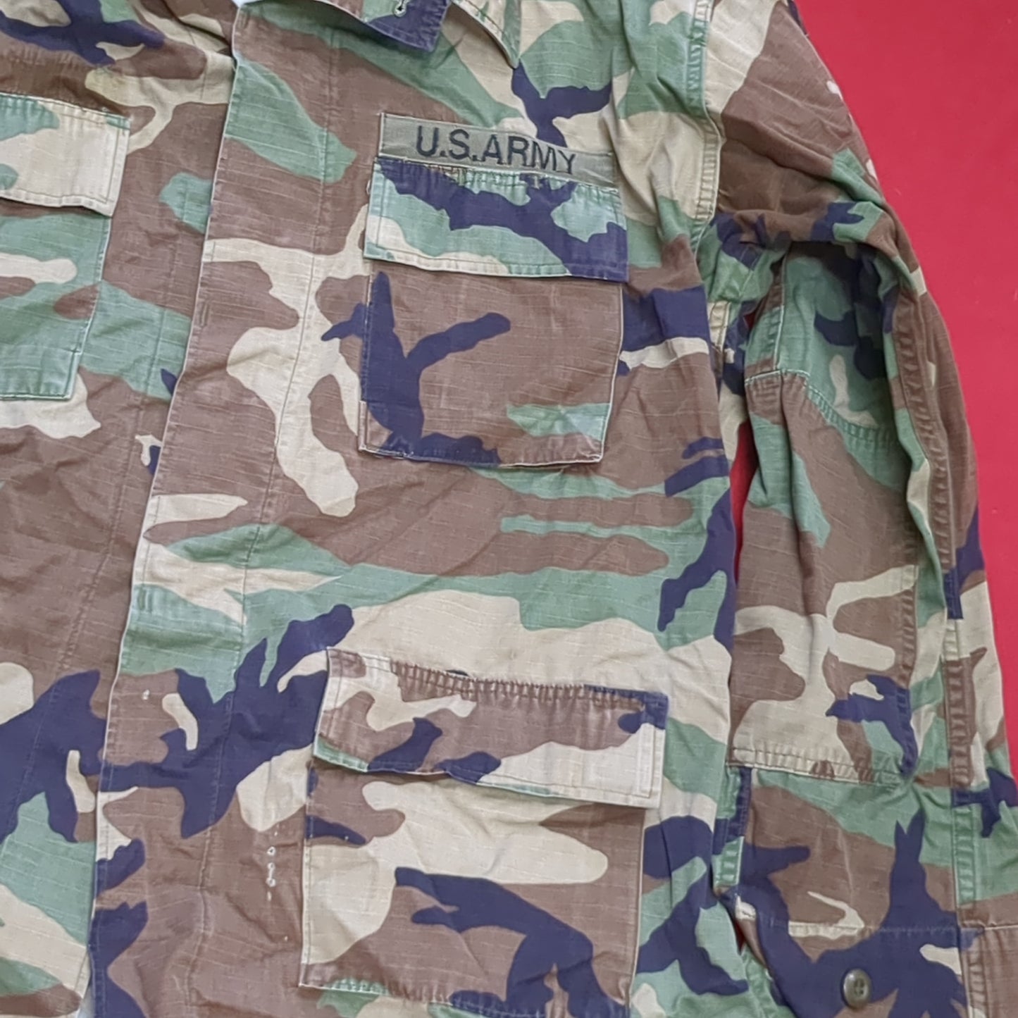 US Army LARGE LONG Uniform Top BDU Woodland Pattern (06cc ca9-05)