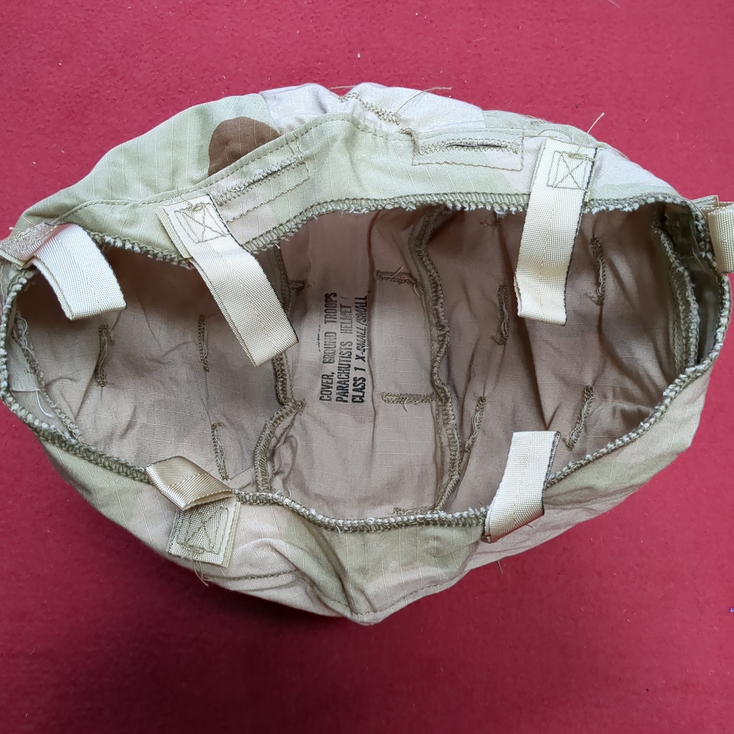 US Army Parachutist Helmet Cover XSmall/Small DCU Desert Pattern (11cc ca12-07)