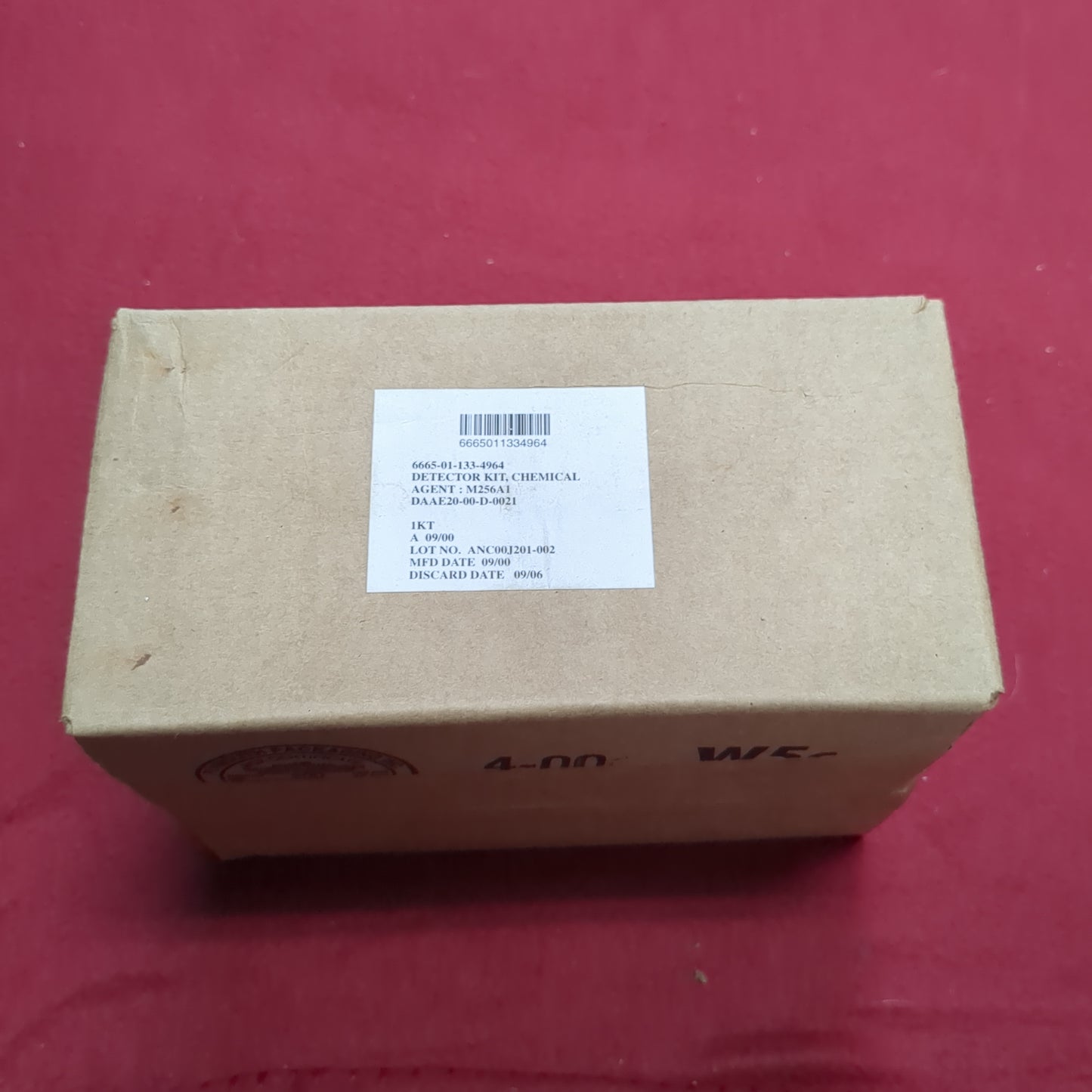NOS US Army M256A1 Chemical Detector Kit Complete in Box (14cc) cb11-