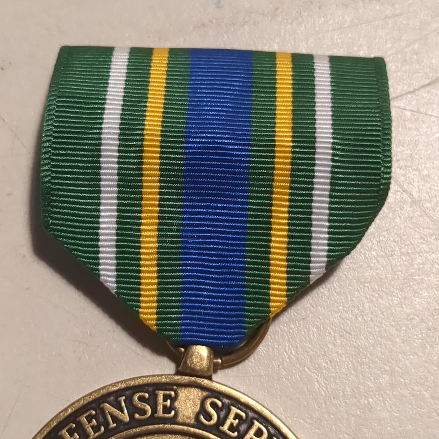 Vintage US Army KOREA DEFENSE SERVICE Medal Military (06o151)