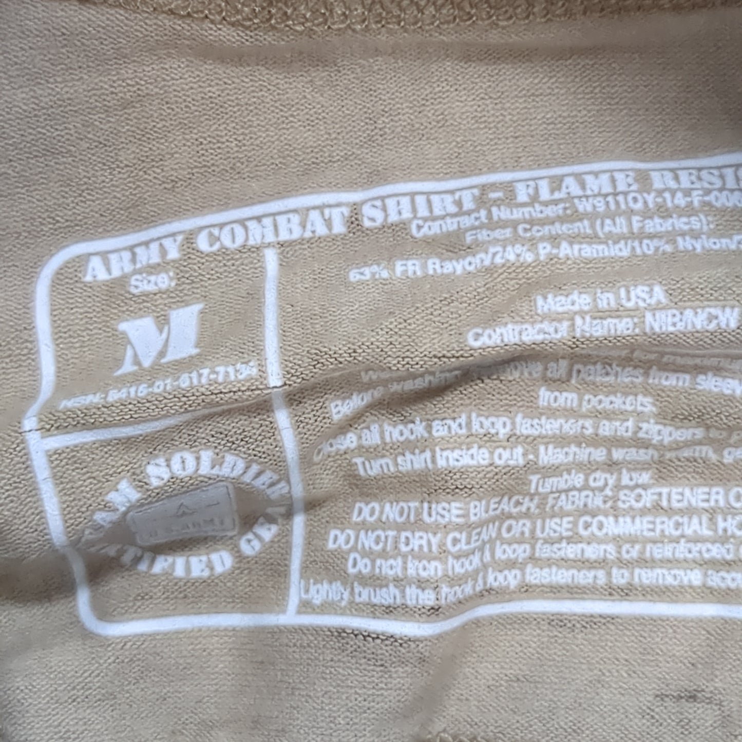NWOT US Army Deployment MEDIUM 1/4 Quarter Zip OCP Multicam Frac Combat Top (cso- fa10-GUA13)