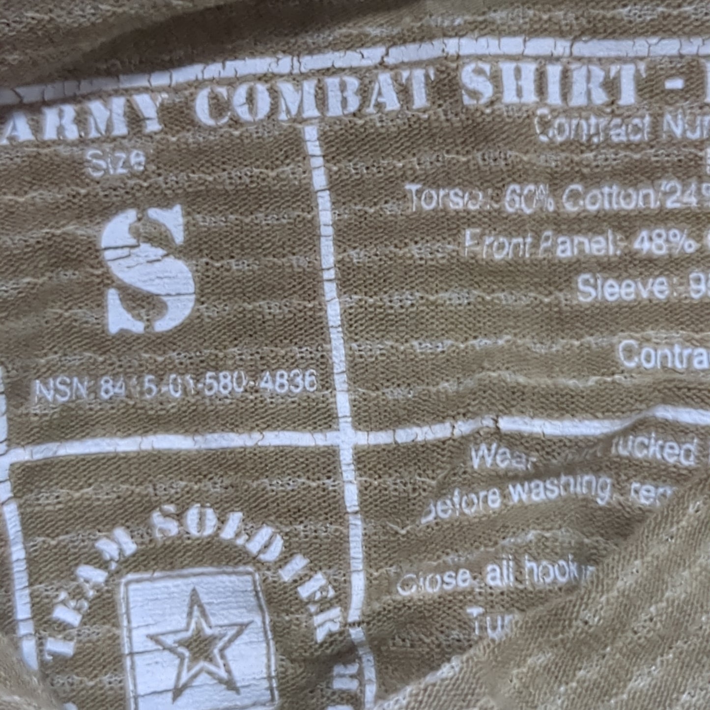 US Army Deployment SMALL TURTLENECK OCP Multicam Frac Combat Top (02n DC03- 10)