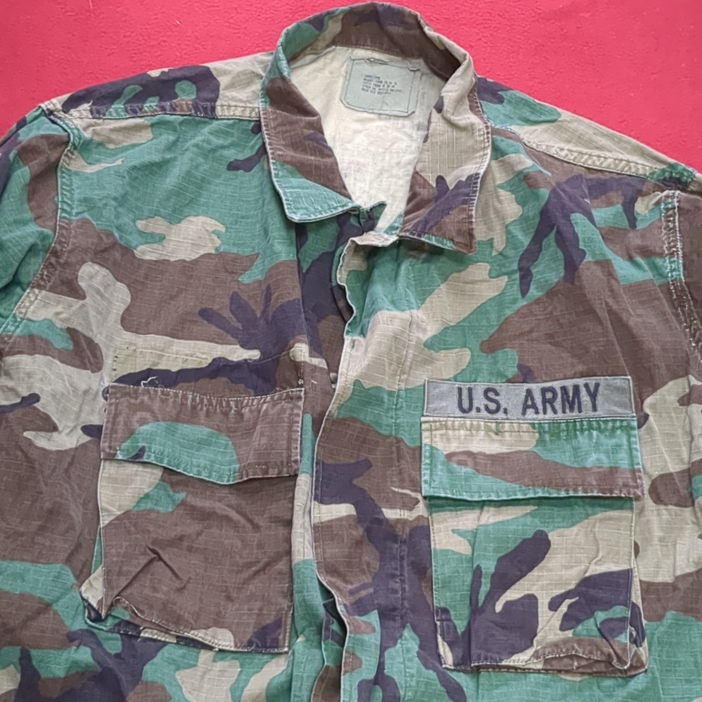 US Army US Army LARGE LONG Uniform Top BDU Woodland Pattern (05cc cb8-05)