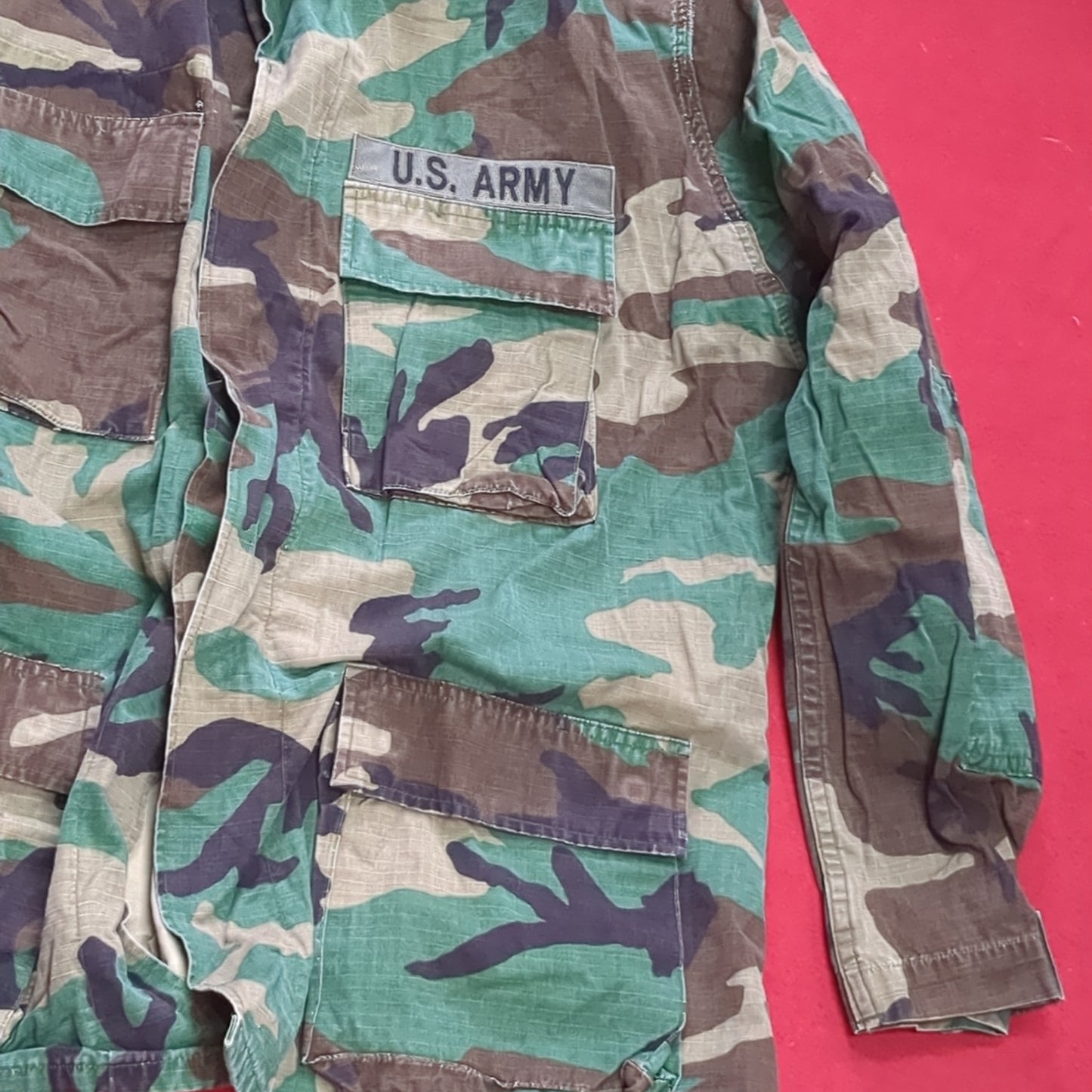 US Army US Army LARGE LONG Uniform Top BDU Woodland Pattern (05cc cb8-05)
