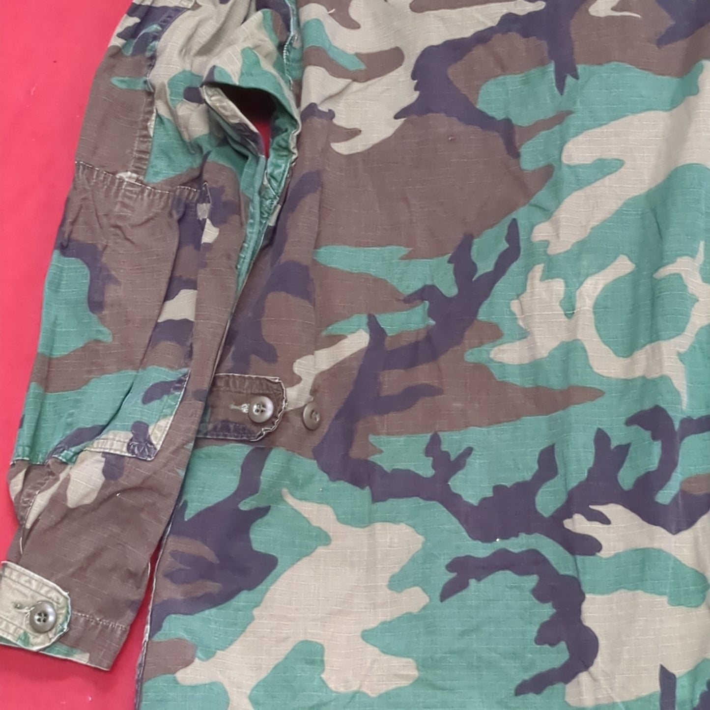 US Army US Army LARGE LONG Uniform Top BDU Woodland Pattern (05cc cb8-05)