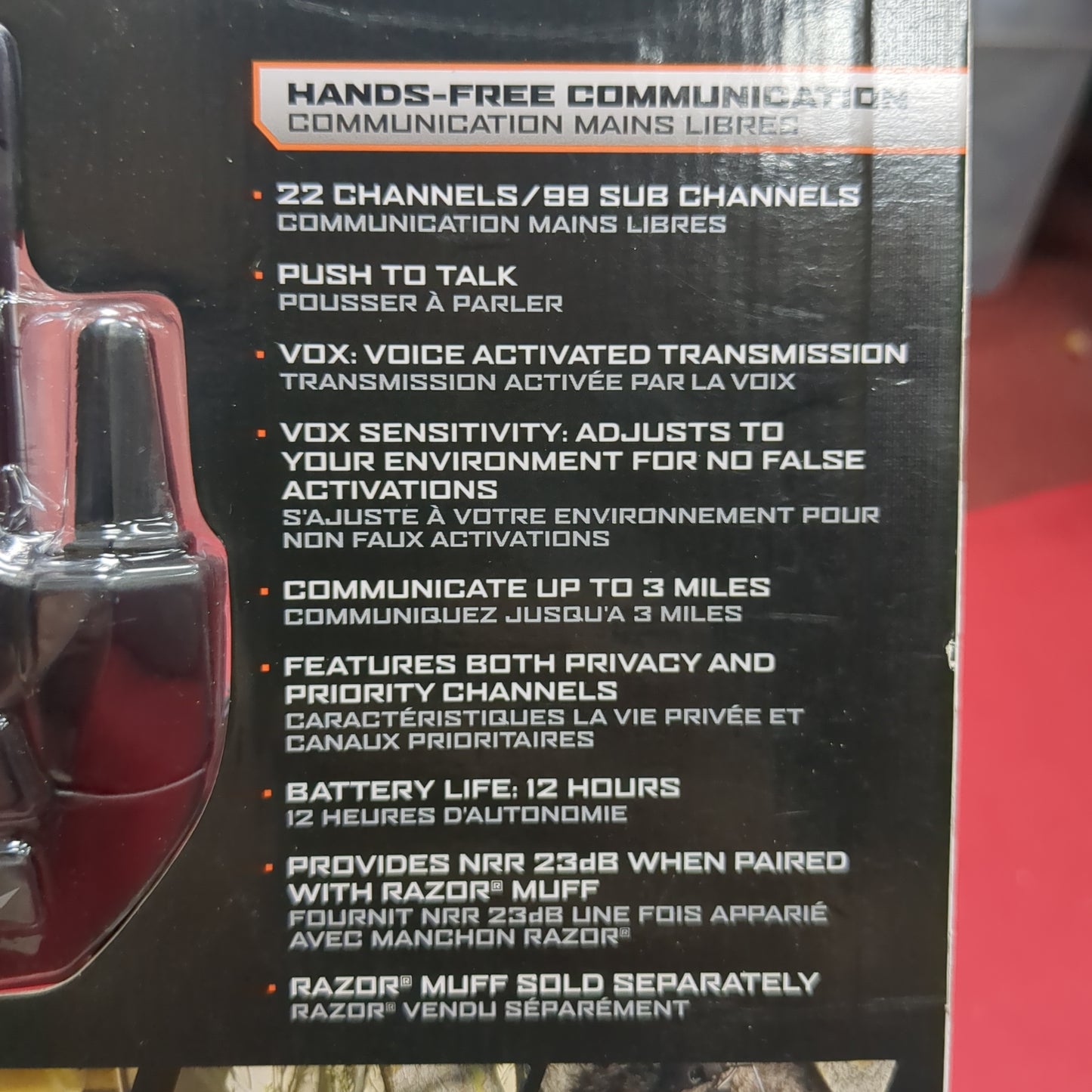 Set of NOS Walker's Razor Walkie Talkies for Razor Muff (fc03-AUG374)